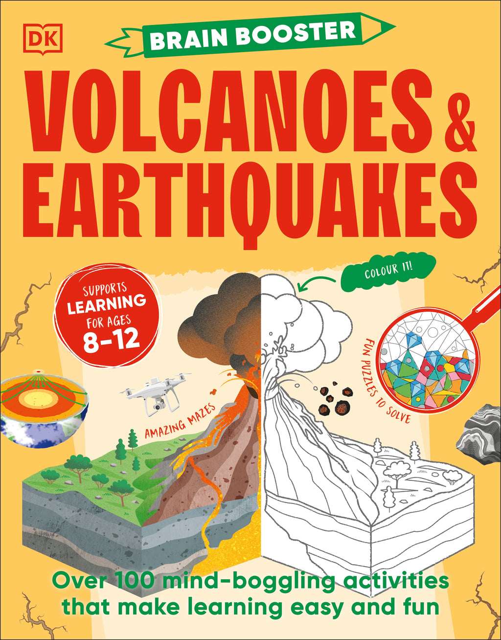 Brain Booster Volcanoes and Earthquakes-book cover