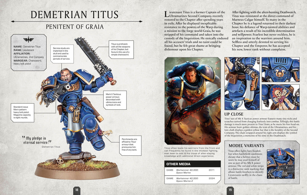 Warhammer 40,000 Character Encyclopedia-Spread, Image, (PRHC, Design, Do, Not, Use)-1