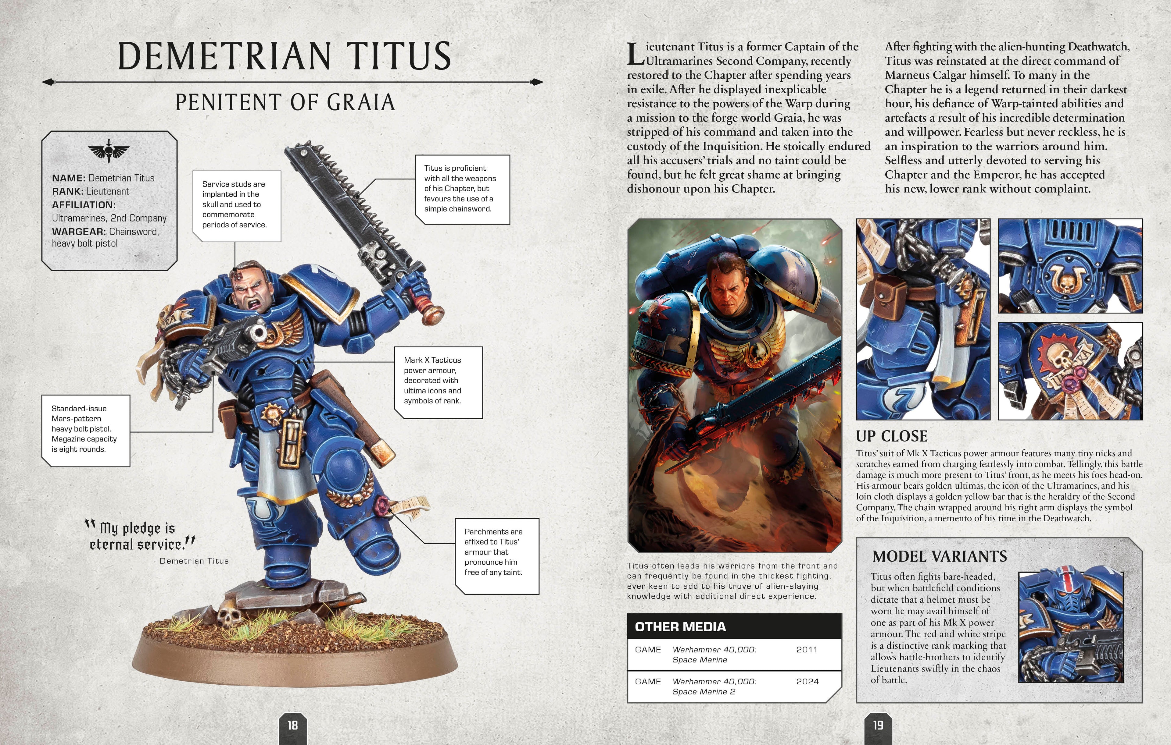 Warhammer 40,000 Character Encyclopedia-Spread, Image, (PRHC, Design, Do, Not, Use)-1