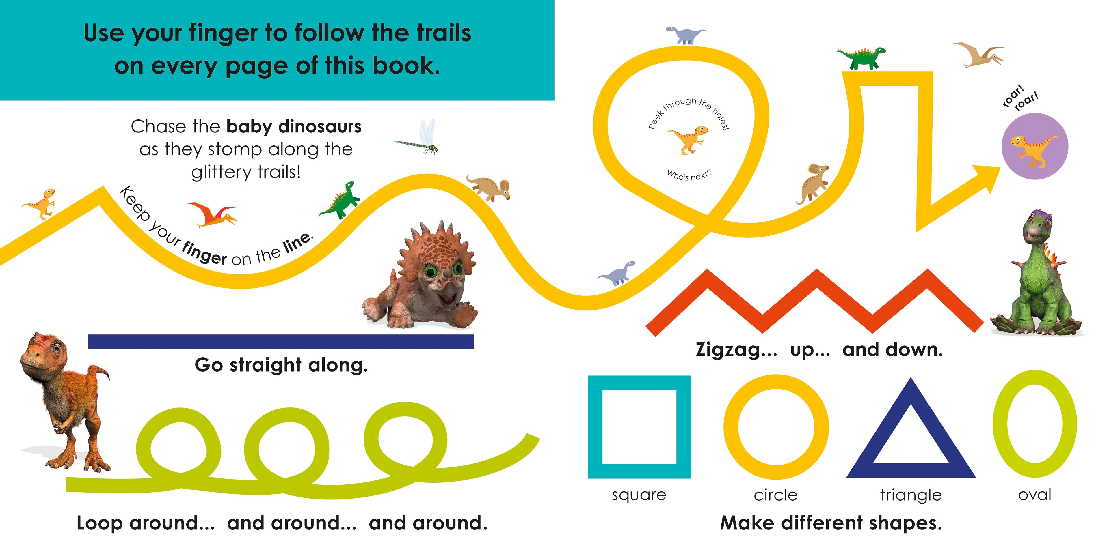 Follow the Trail: Baby Dinosaurs