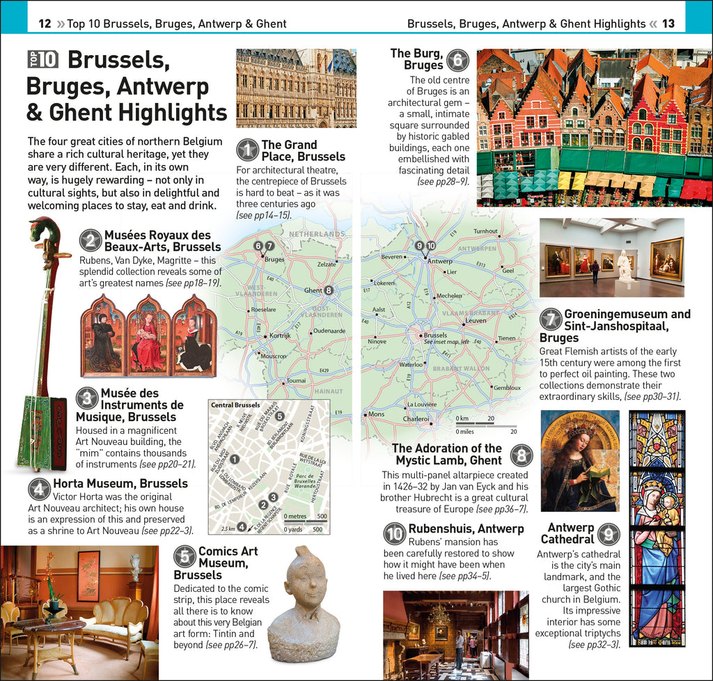 DK Top 10 Brussels, Bruges, Antwerp and Ghent