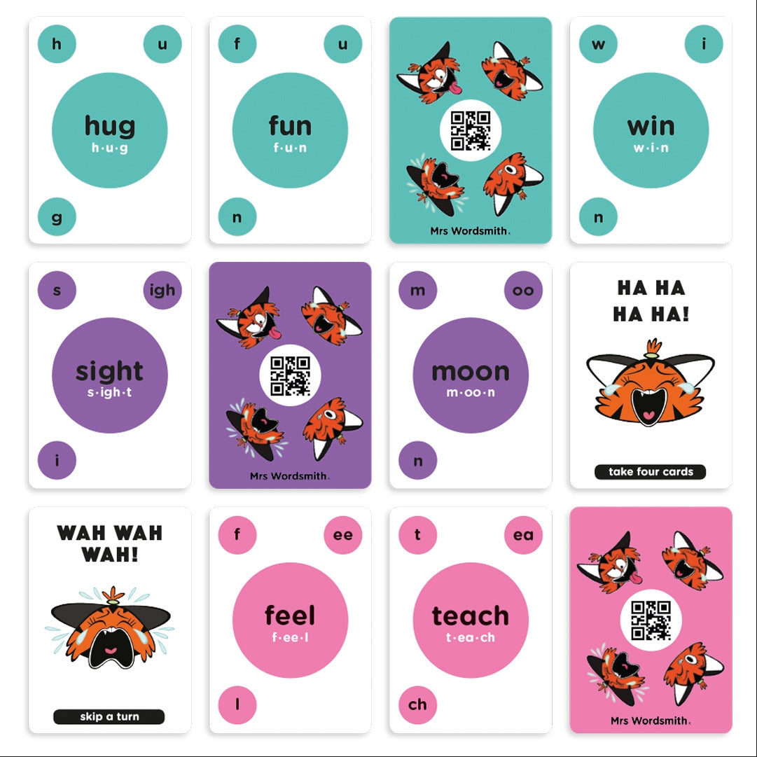 Mrs Wordsmith Phonics Blah Blah Blah Card Game, Ages 4-7 (Early Years and Key Stage 1)