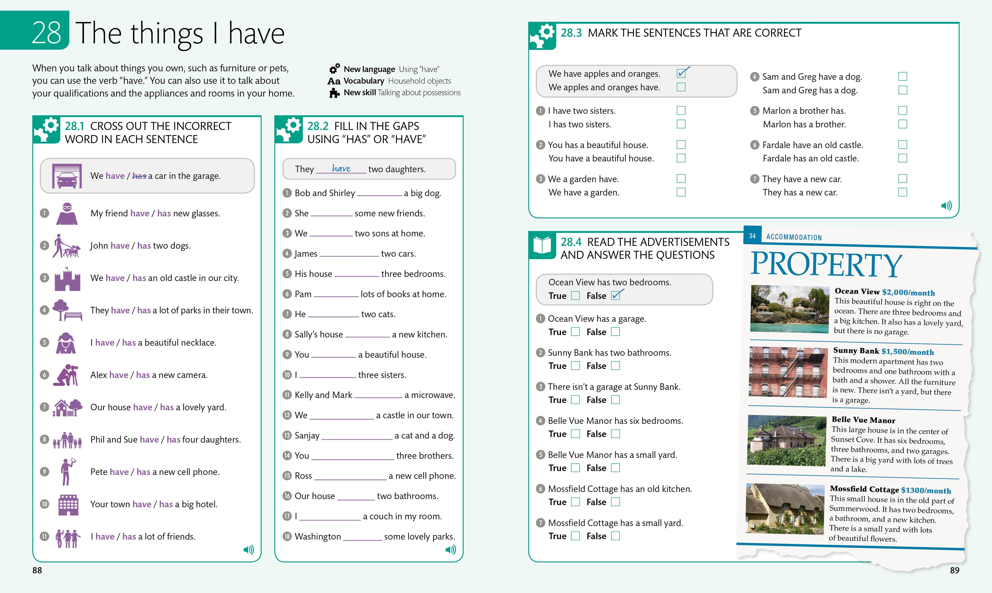 English for Everyone: Level 1: Beginner, Practice Book