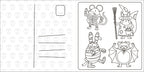 Super Cuties: A Cozy Halloween Coloring Book-Spread, Image, (PRHC, Design, Do, Not, Use)-3