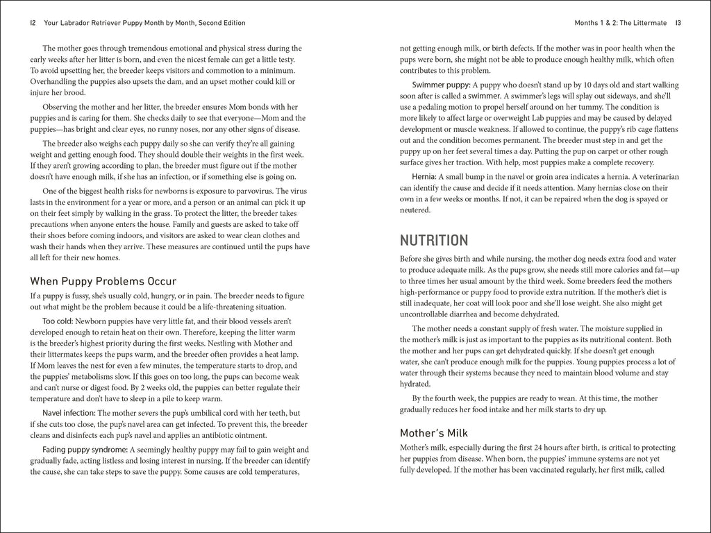 Your Labrador Retriever Puppy Month by Month, 2nd Edition