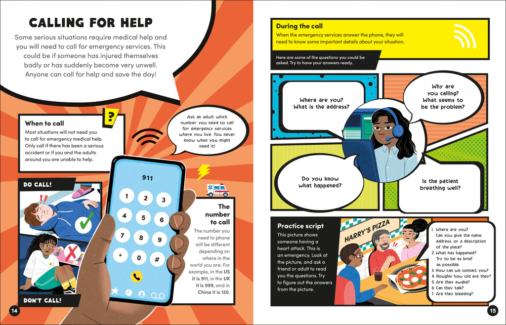 The Superhero's First Aid Manual-Spread, Image, (PRHC, Design, Do, Not, Use)-2