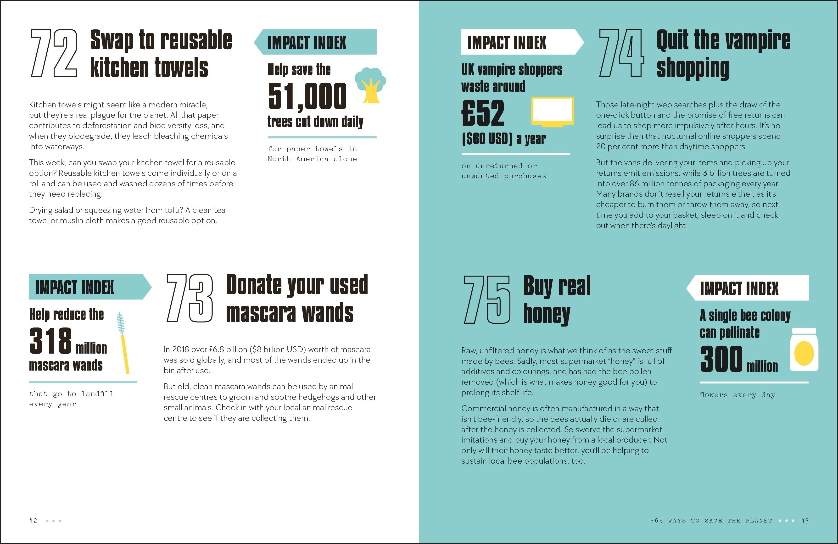 365 Ways to Save the Planet-Spread, Image, (PRHC, Design, Do, Not, Use)-3