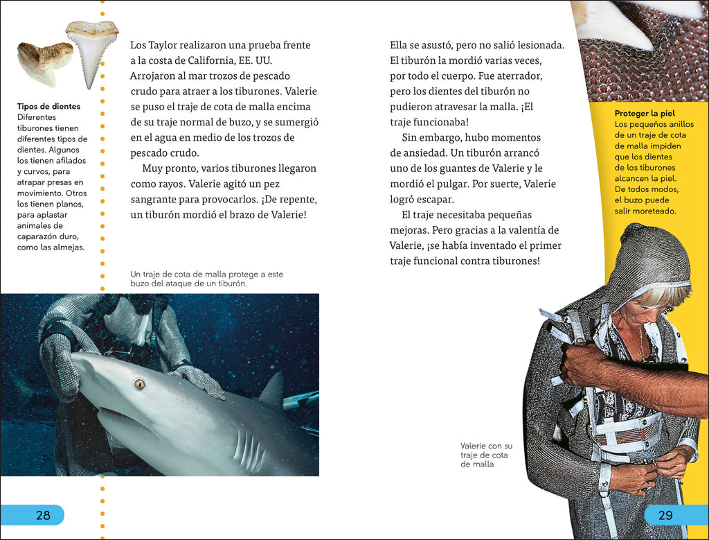 DK Super Readers Level 4 Ataques de tiburones (Shark Attack)-Spread, Image, (PRHC, Design, Do, Not, Use)-5