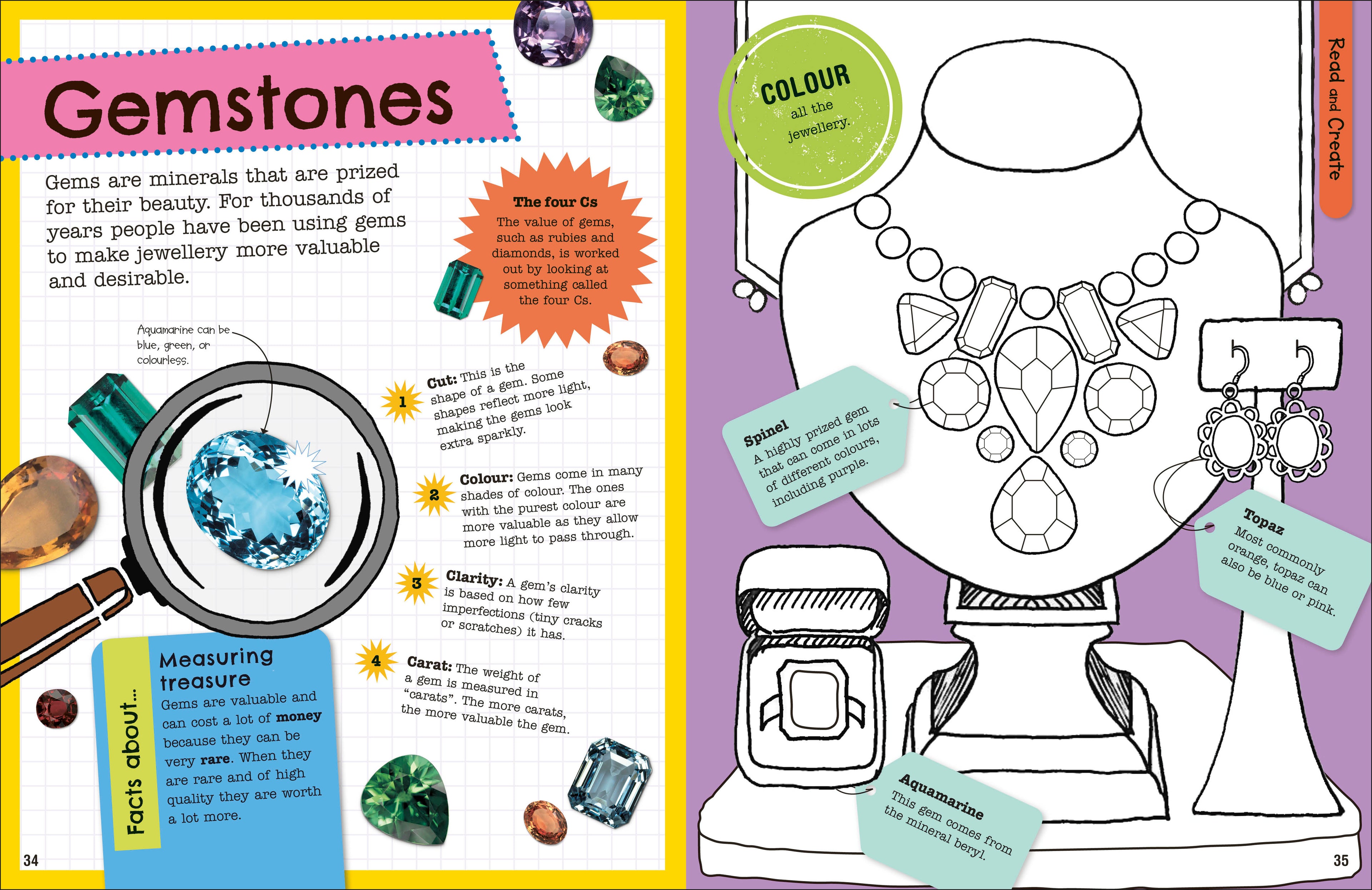 The Fact-Packed Activity Book: Rocks and Minerals-spread image