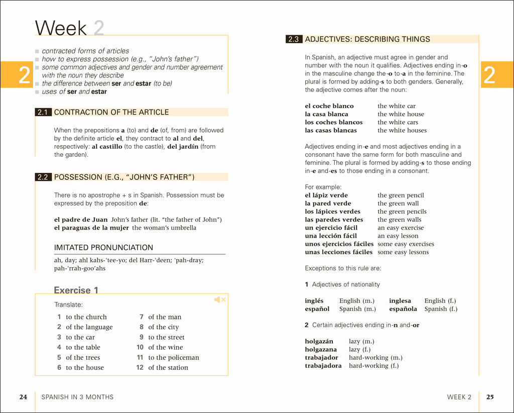 Spanish in 3 Months with Free Audio App-Spread, Image, (PRHC, Design, Do, Not, Use)-7