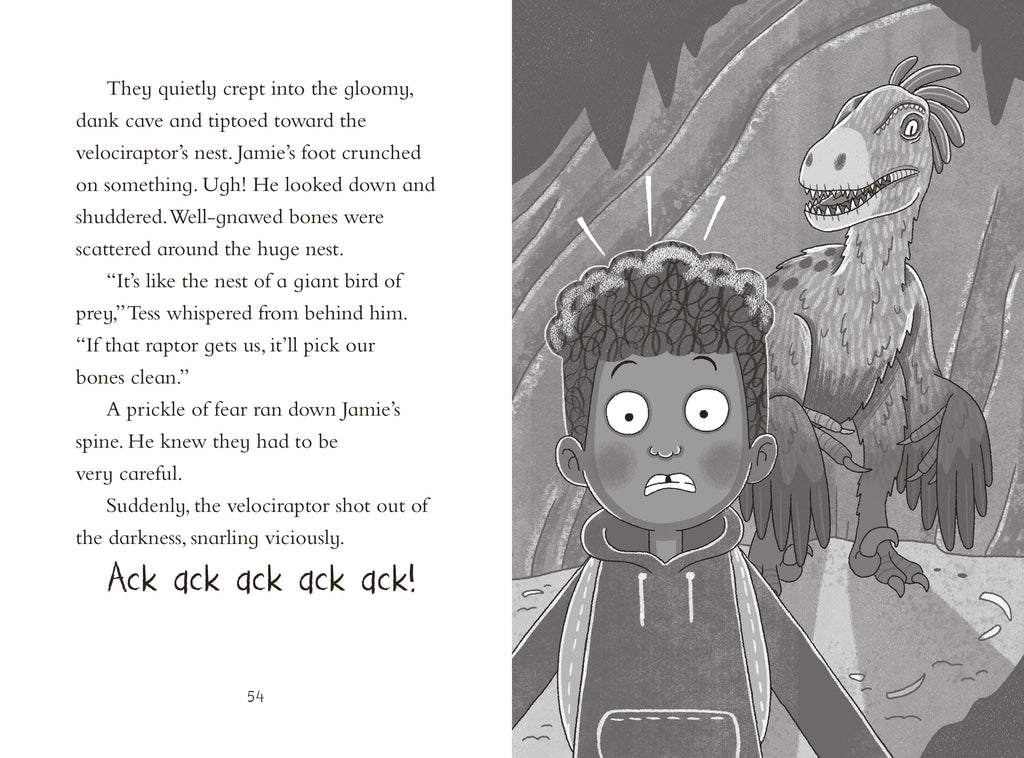 Dinosaur Club: Catching the Velociraptor-Spread, Image, (PRHC, Design, Do, Not, Use)-6