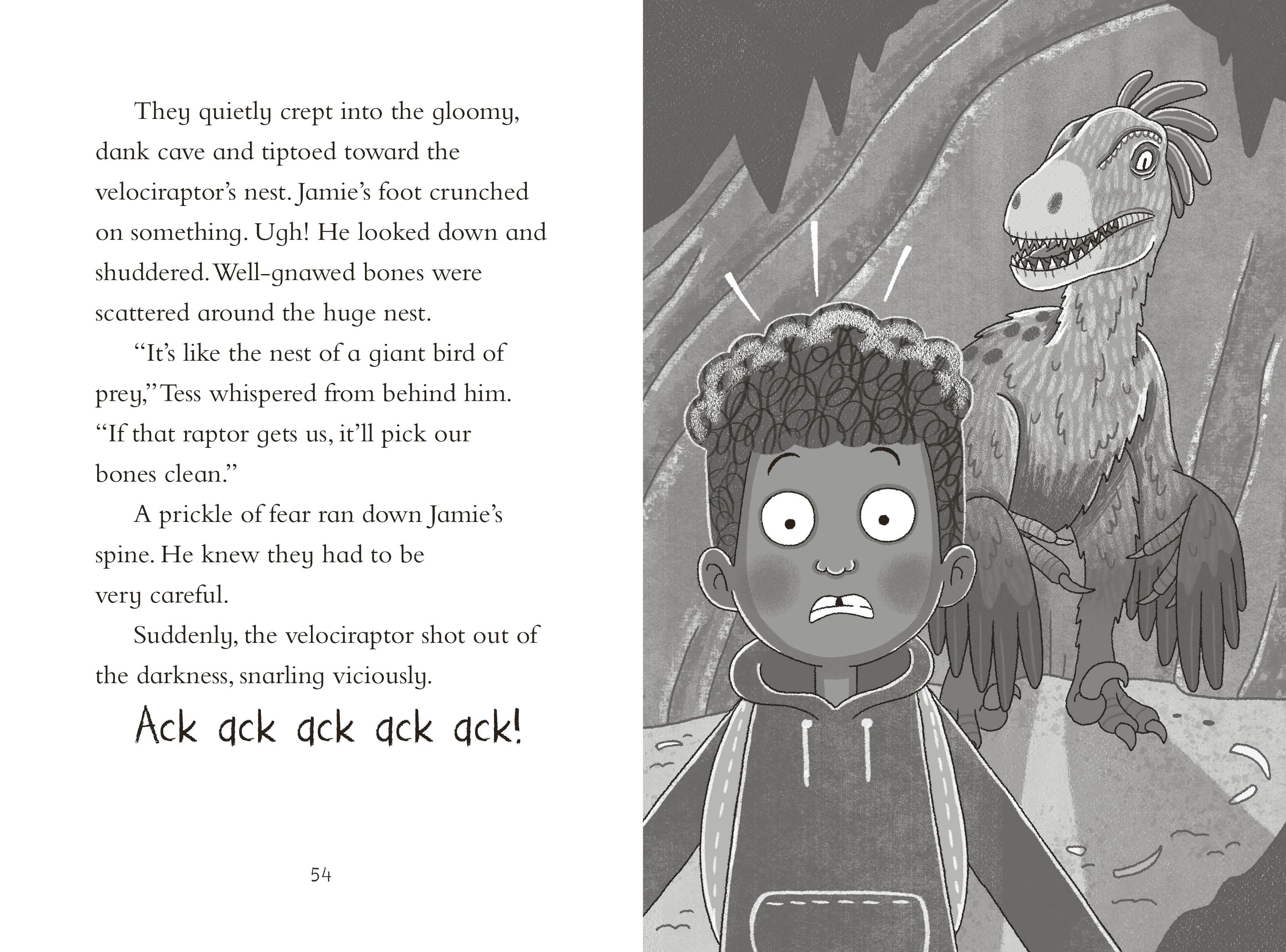 Dinosaur Club: Catching the Velociraptor-Spread, Image, (PRHC, Design, Do, Not, Use)-6