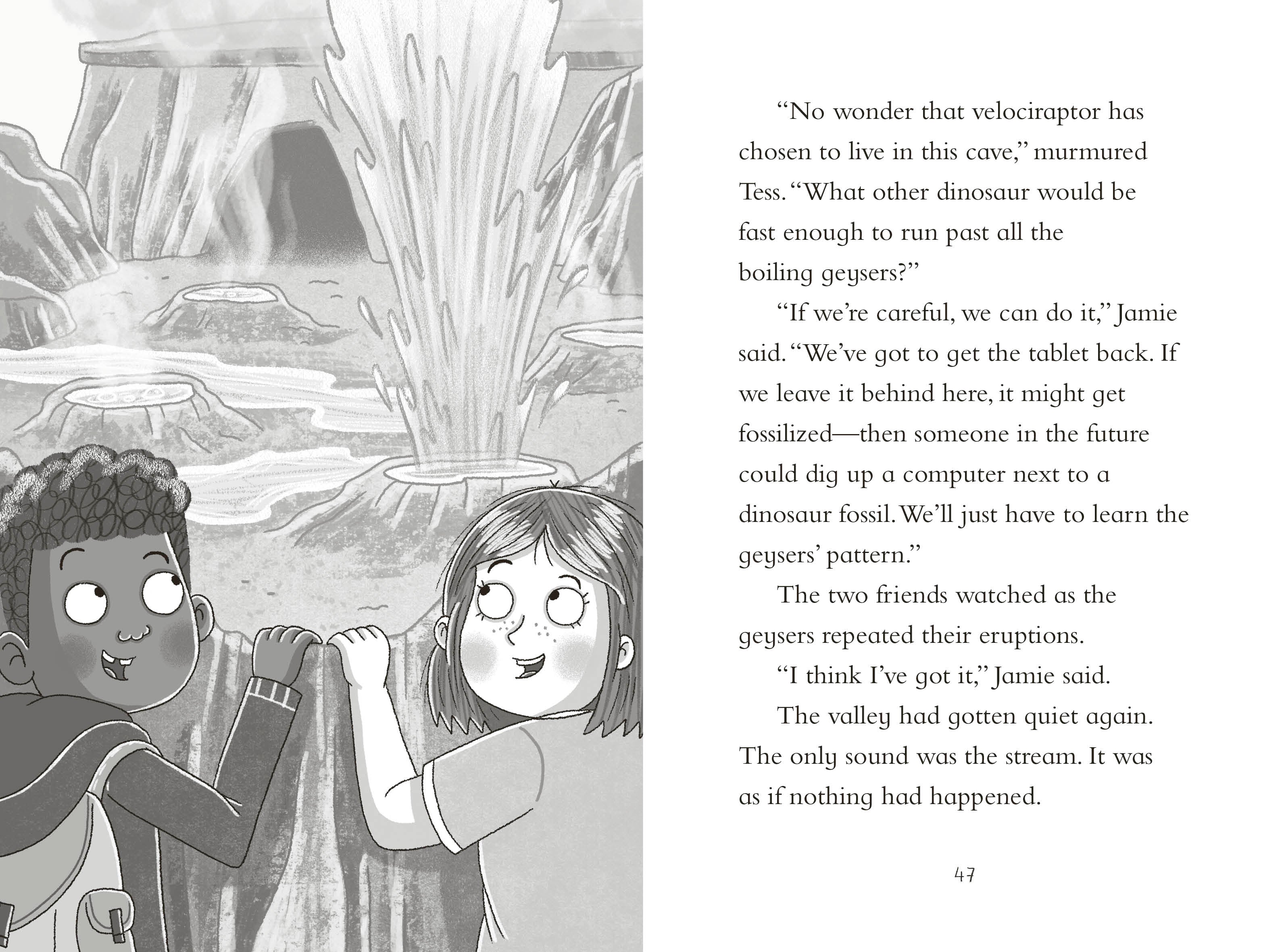 Dinosaur Club: Catching the Velociraptor-Spread, Image, (PRHC, Design, Do, Not, Use)-2