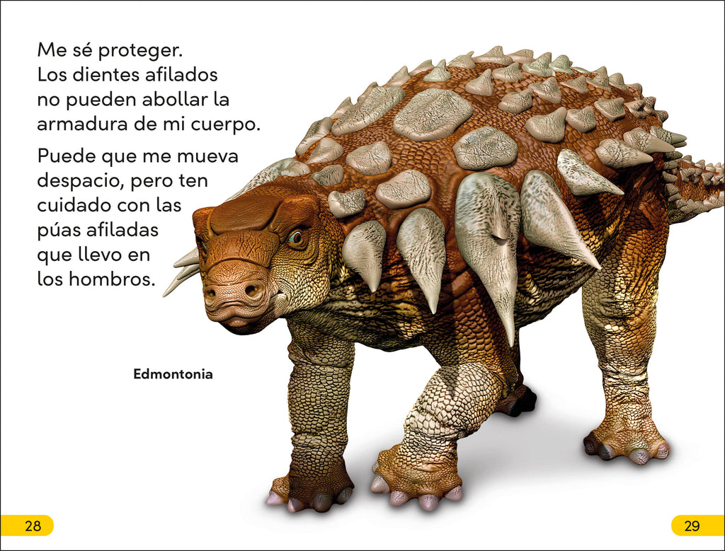 DK Super Readers Level 2 Spanish translation Dinosaur Dinners - Cena para un dinosaurio-Spread, Image, (PRHC, Design, Do, Not, Use)-5