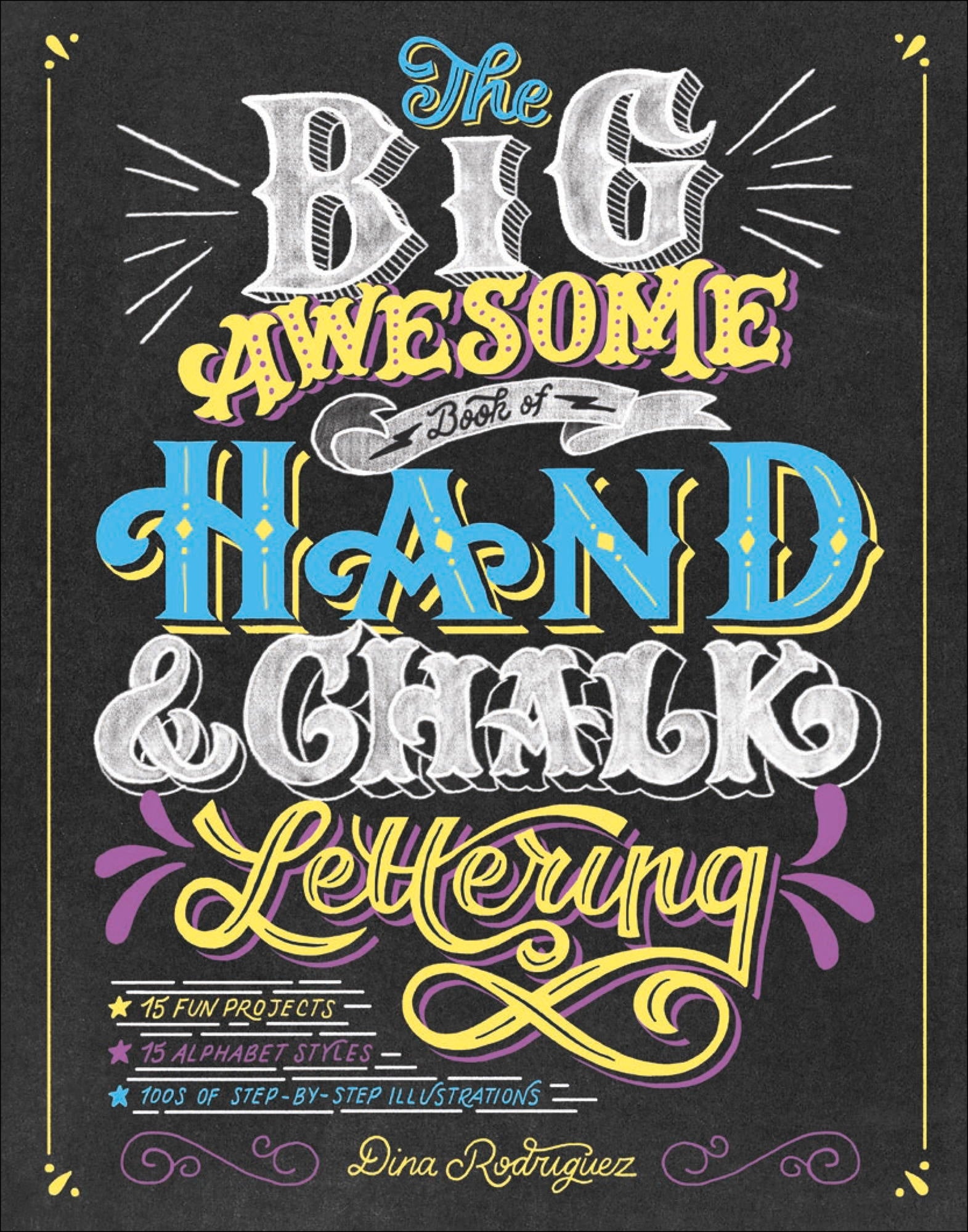 The Big Awesome Book of Hand & Chalk Lettering jacket