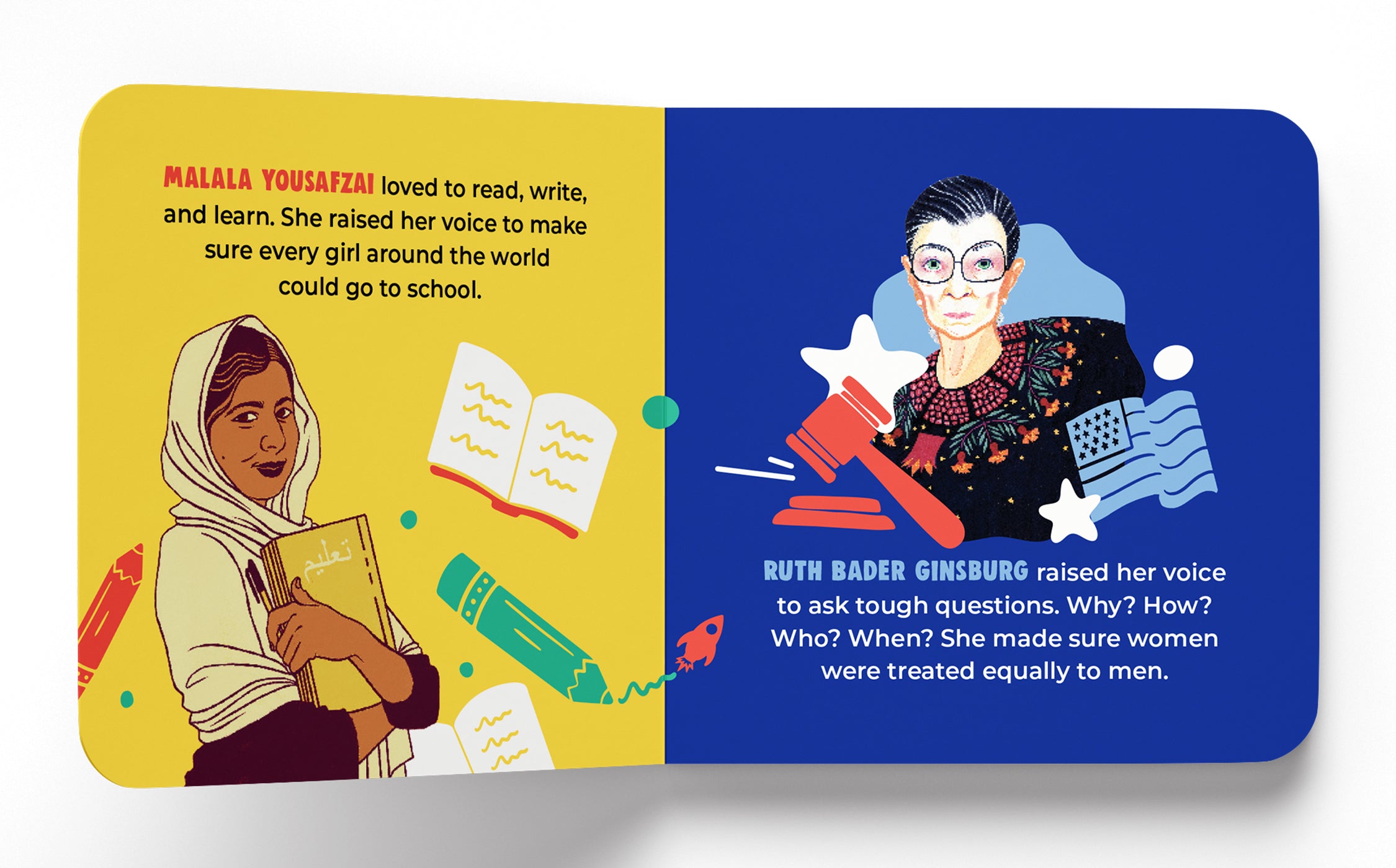 Good Night Stories for Rebel Girls: Baby's First Book of Extraordinary Women-Spread, Image, (PRHC, Design, Do, Not, Use)-3