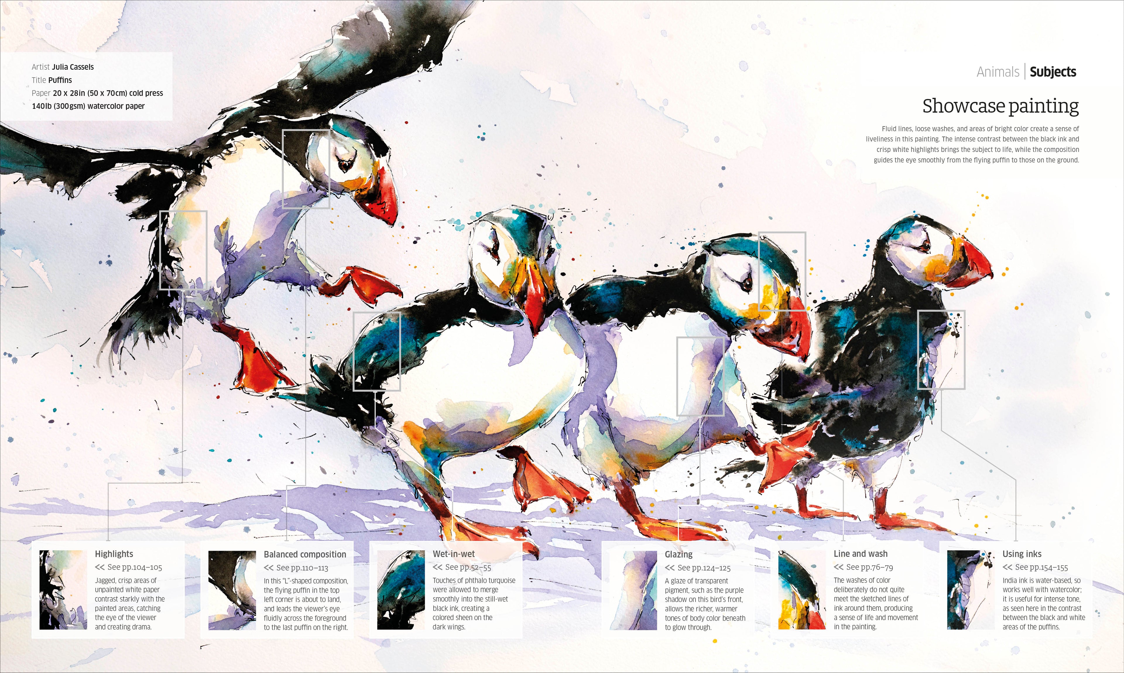 Artist's Watercolor Techniques-Spread, Image, (PRHC, Design, Do, Not, Use)-15