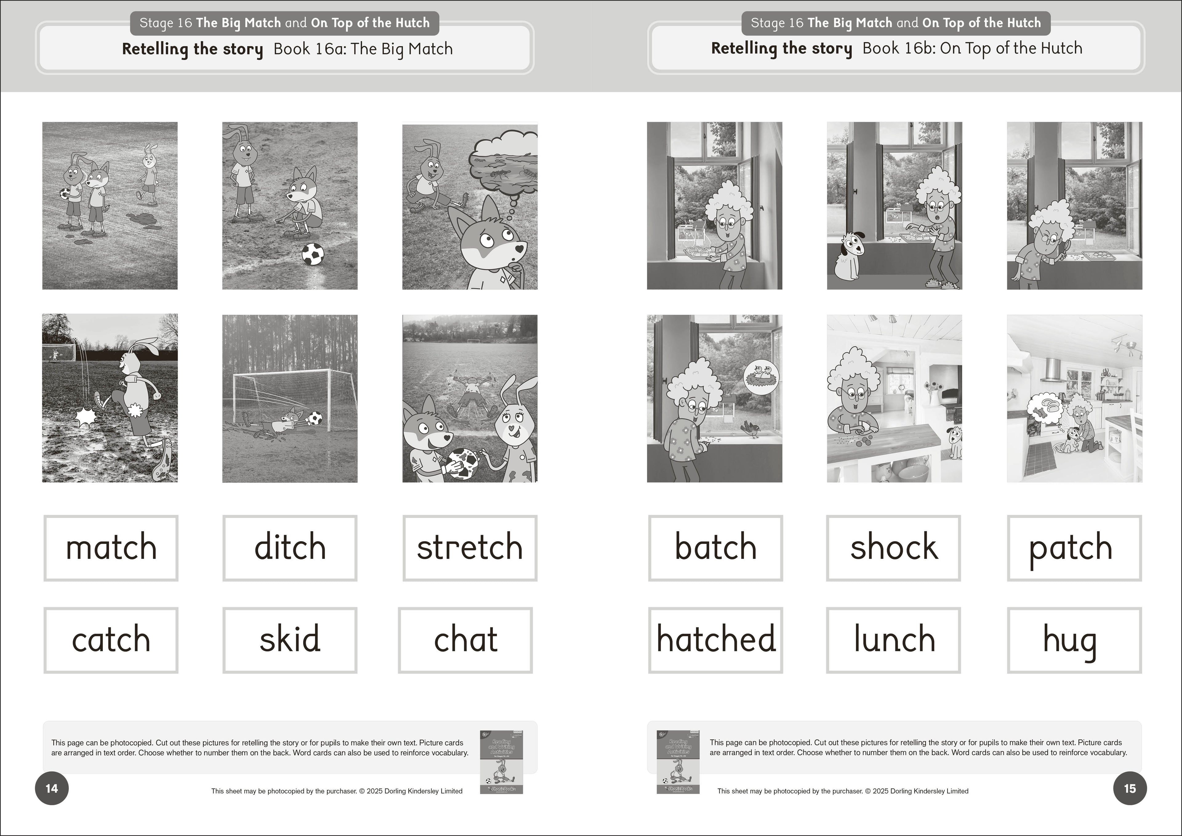 Phonic Books Dandelion Launchers Extras Stages 16-20 Reading and Writing Activities