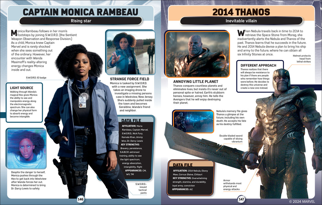 Marvel Studios Character Encyclopedia Updated Edition-Spread, Image, (PRHC, Design, Do, Not, Use)-2