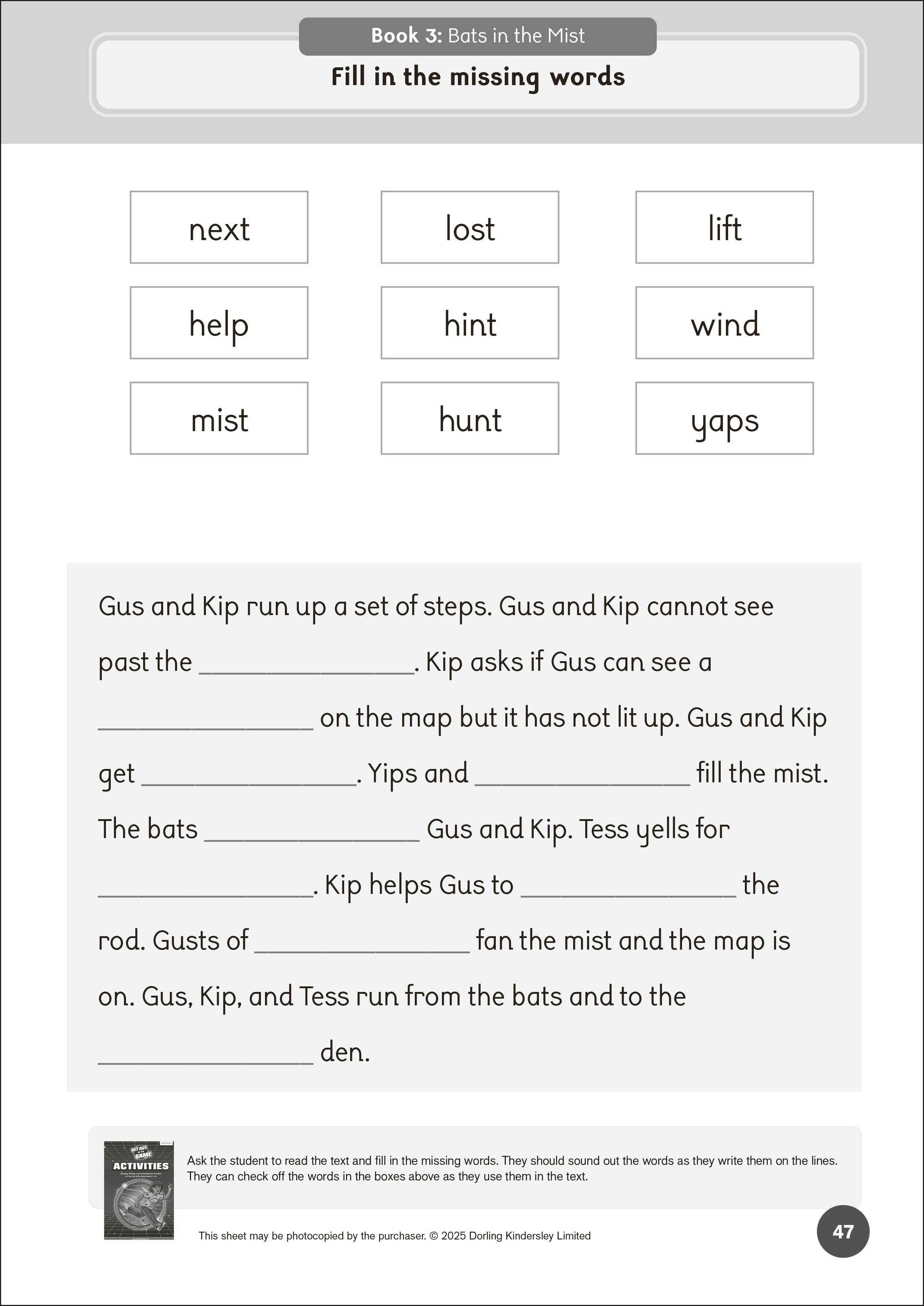 Phonic Books Get Out of the Game Activities-Spread, Image, (PRHC, Design, Do, Not, Use)-2