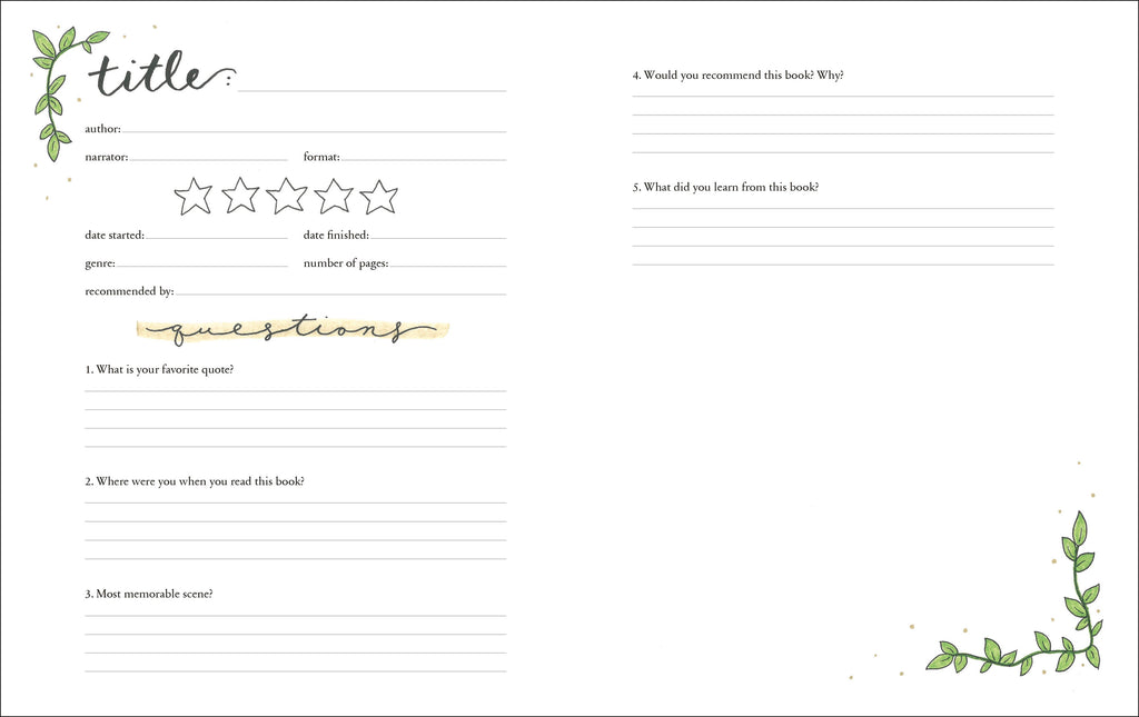 A Clockwork Reader Reading Journal