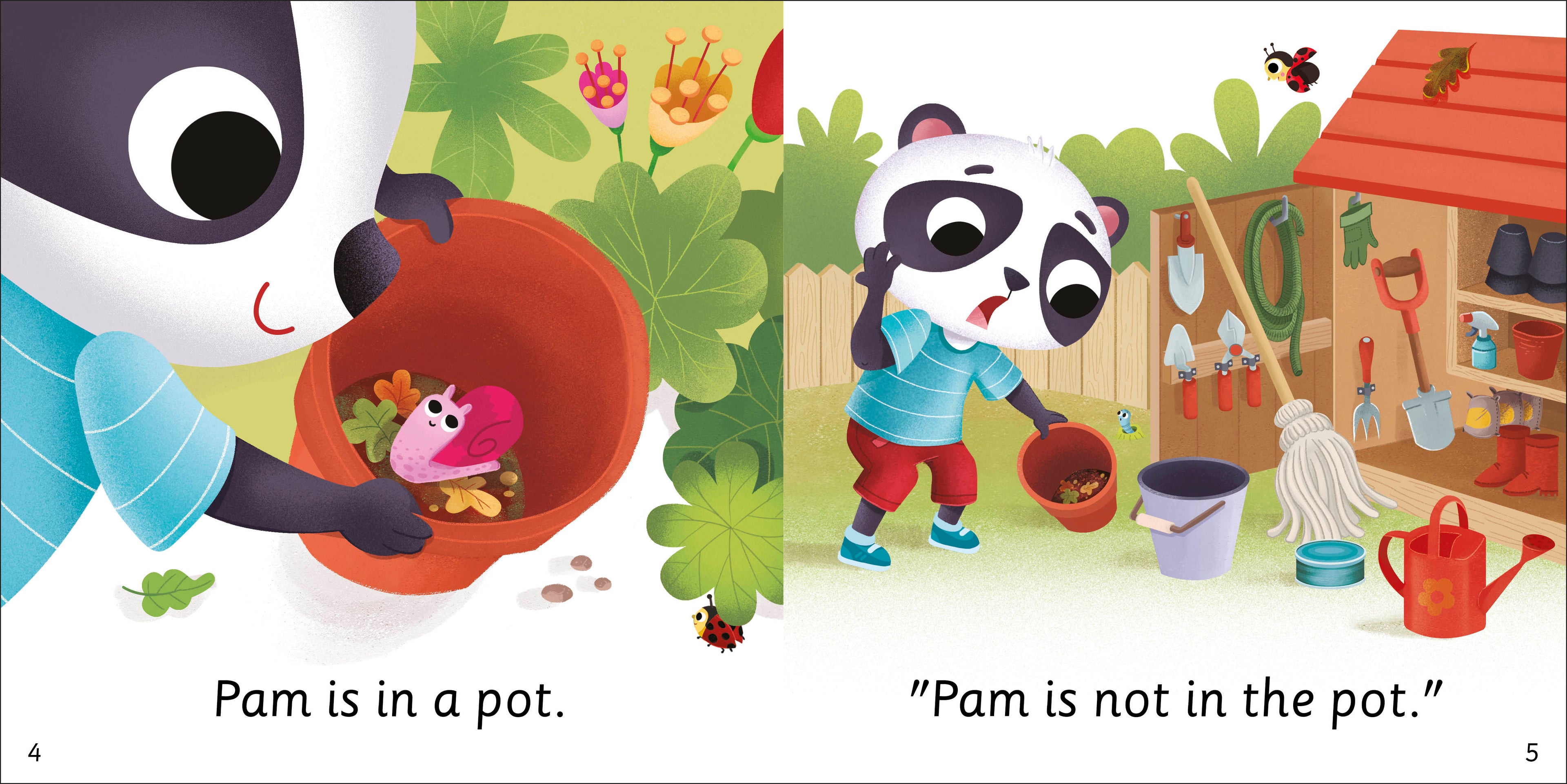 DK Super Phonics My First Decodable Stories Pet Shop Panda-Spread, Image, (PRHC, Design, Do, Not, Use)-6