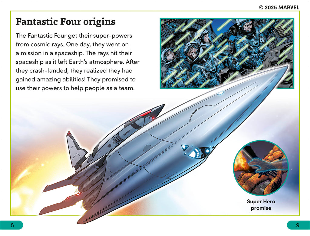 DK Super Readers Level 3 Marvel Fantastic Four Cosmic Adventures-Spread, Image, (PRHC, Design, Do, Not, Use)-1