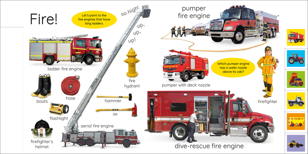 My First Trucks and Diggers: Let's Get Driving!-Spread, Image, (PRHC, Design, Do, Not, Use)-3