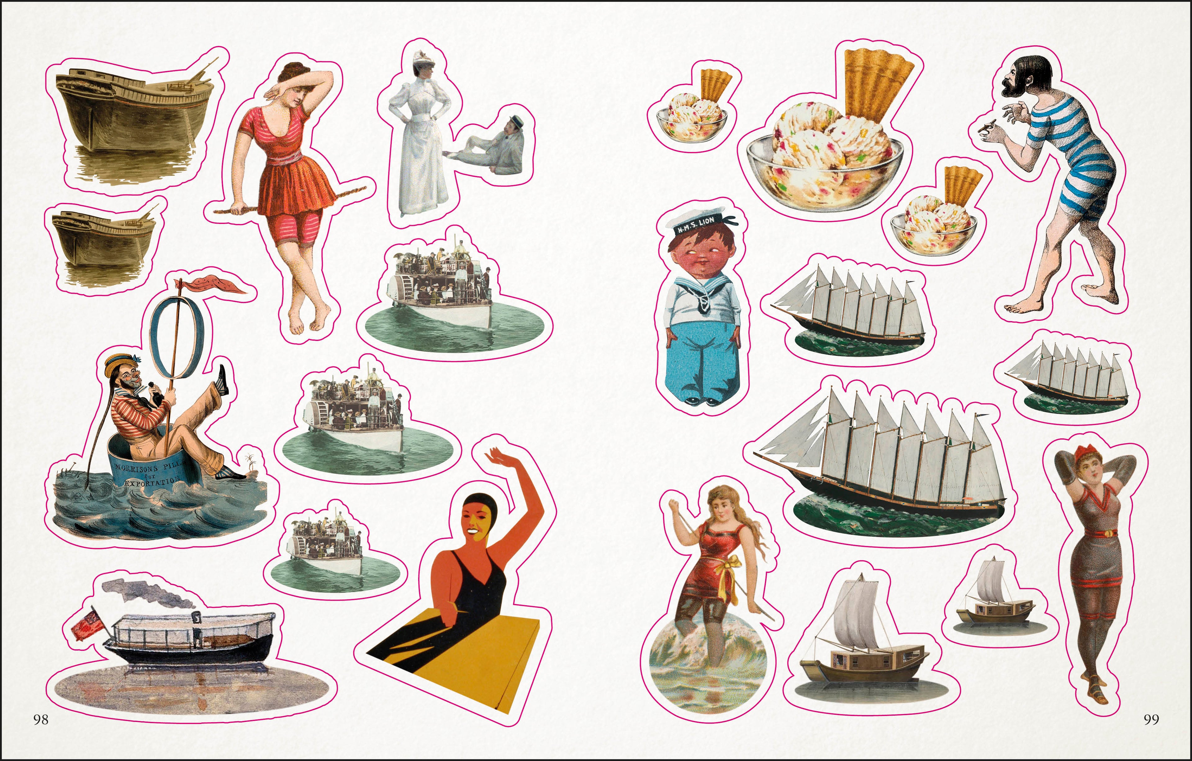 The Seashore Sticker Anthology-spread image