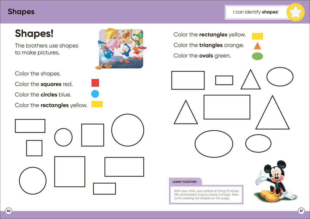 Disney Learning Get Ready for Math (Ages 3-5)-Spread, Image, (PRHC, Design, Do, Not, Use)-4