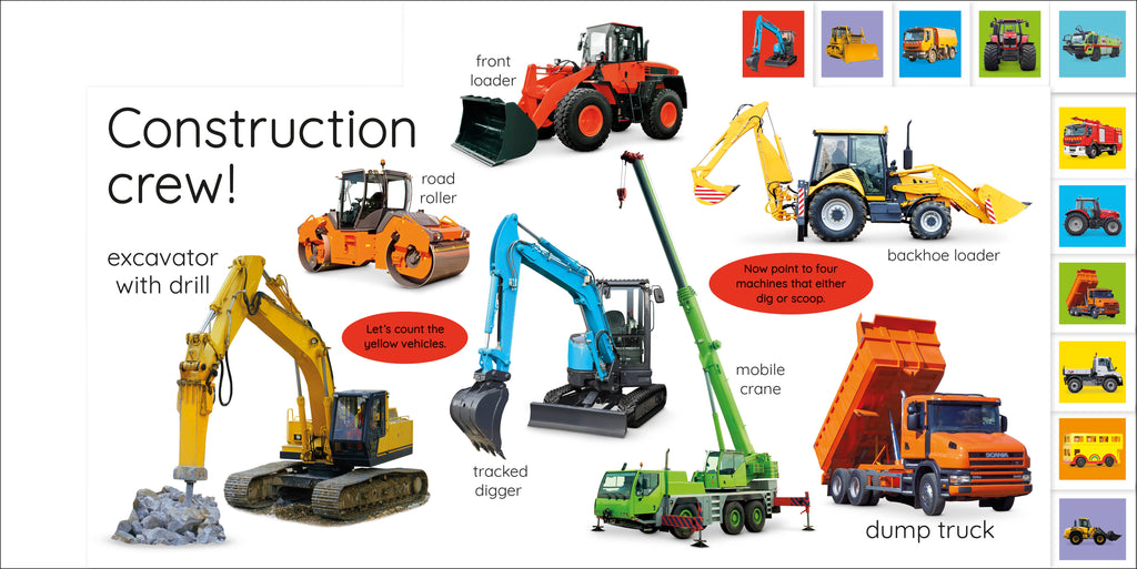 My First Trucks and Diggers: Let's Get Driving!-Spread, Image, (PRHC, Design, Do, Not, Use)-1