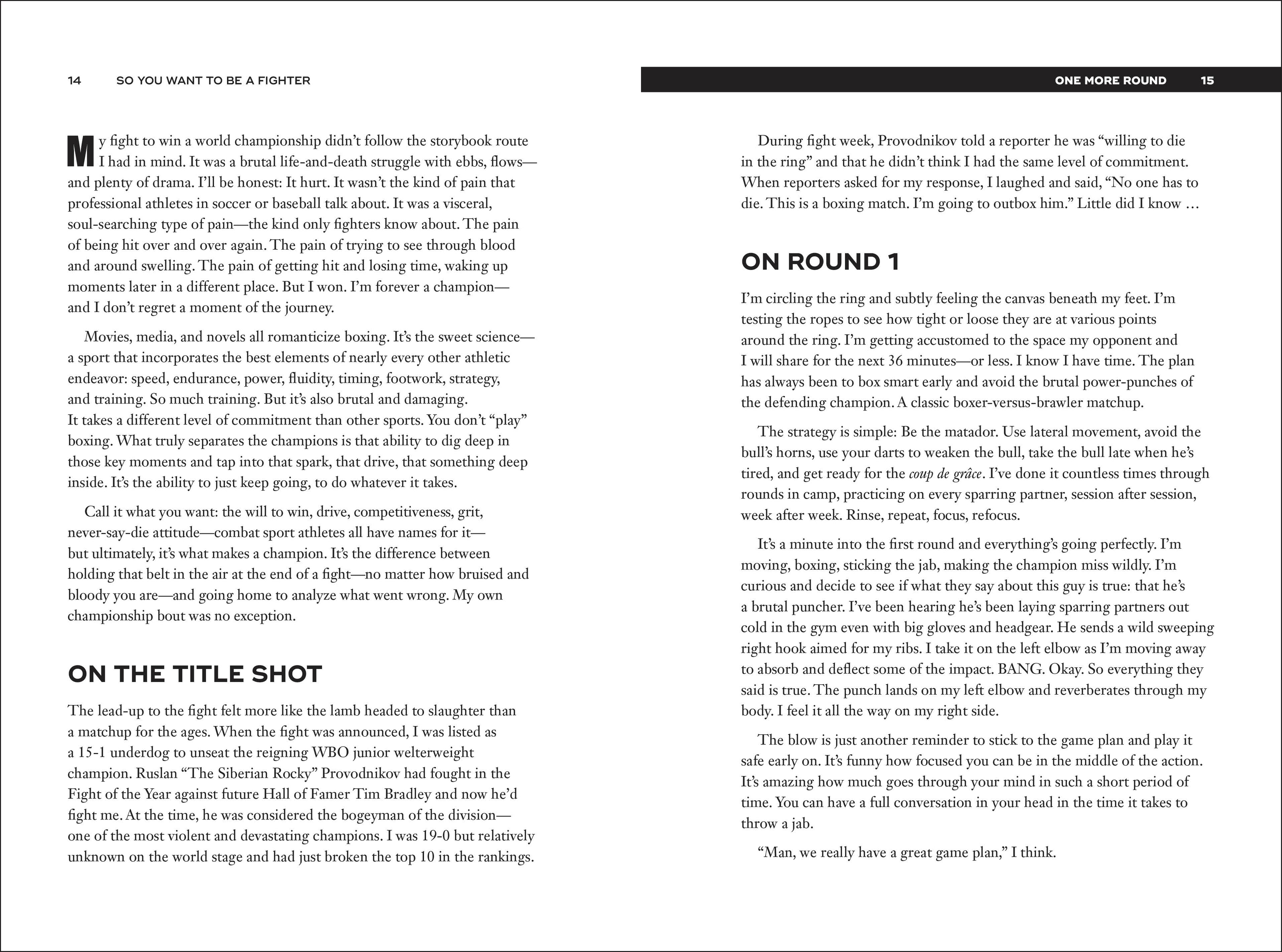 So You Want to Be a Fighter