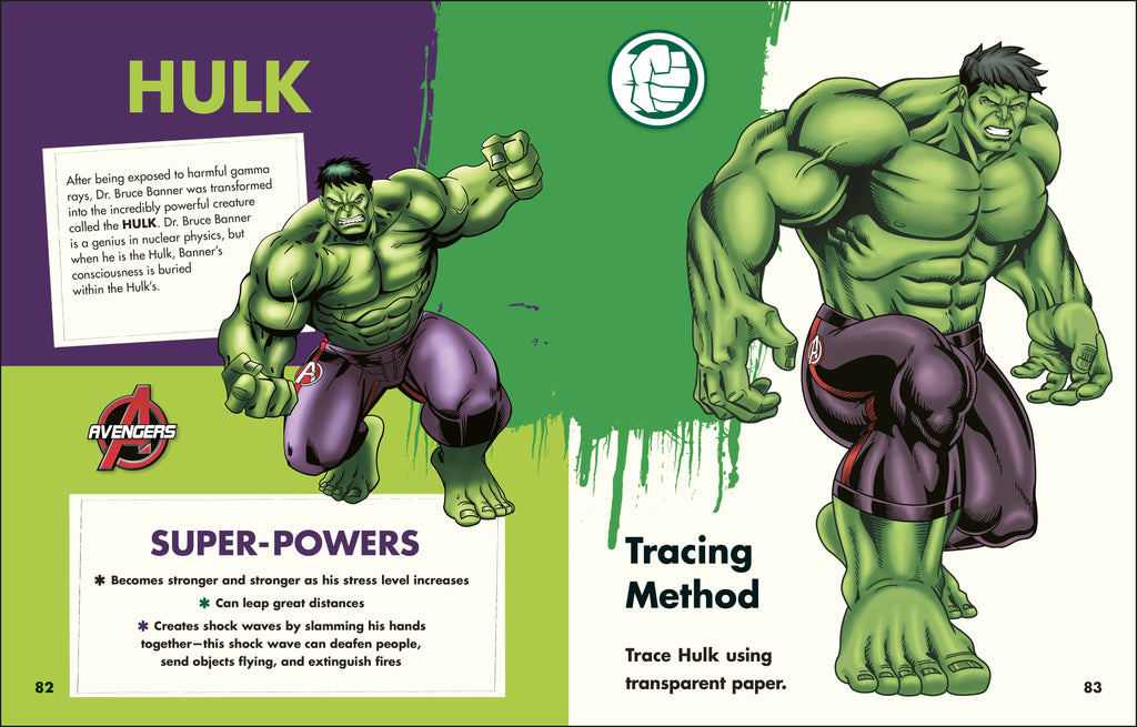 Marvel How to Draw Awesome Characters-Spread, Image, (PRHC, Design, Do, Not, Use)-3