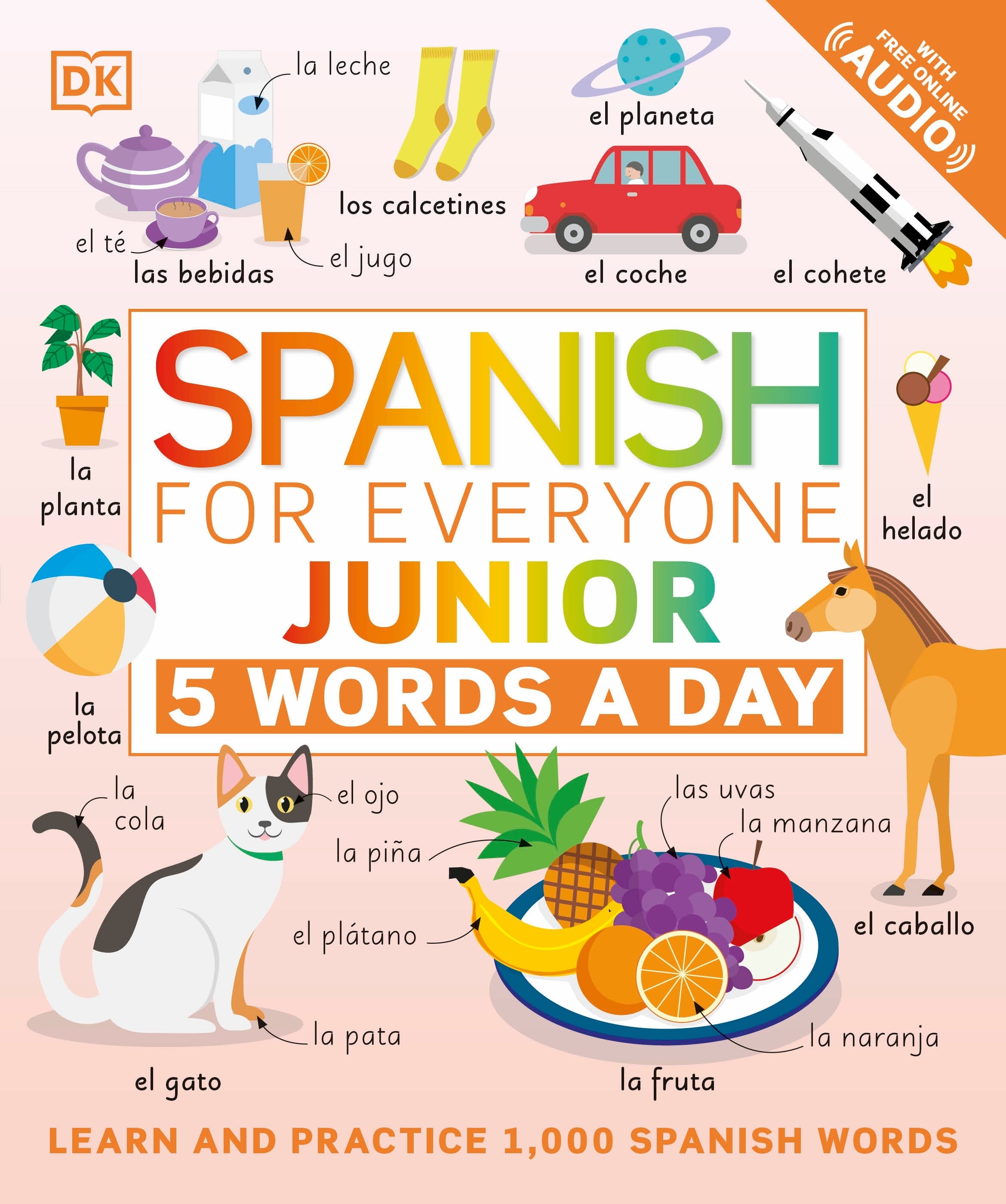 Spanish for Everyone Junior 5 Words a Day jacket