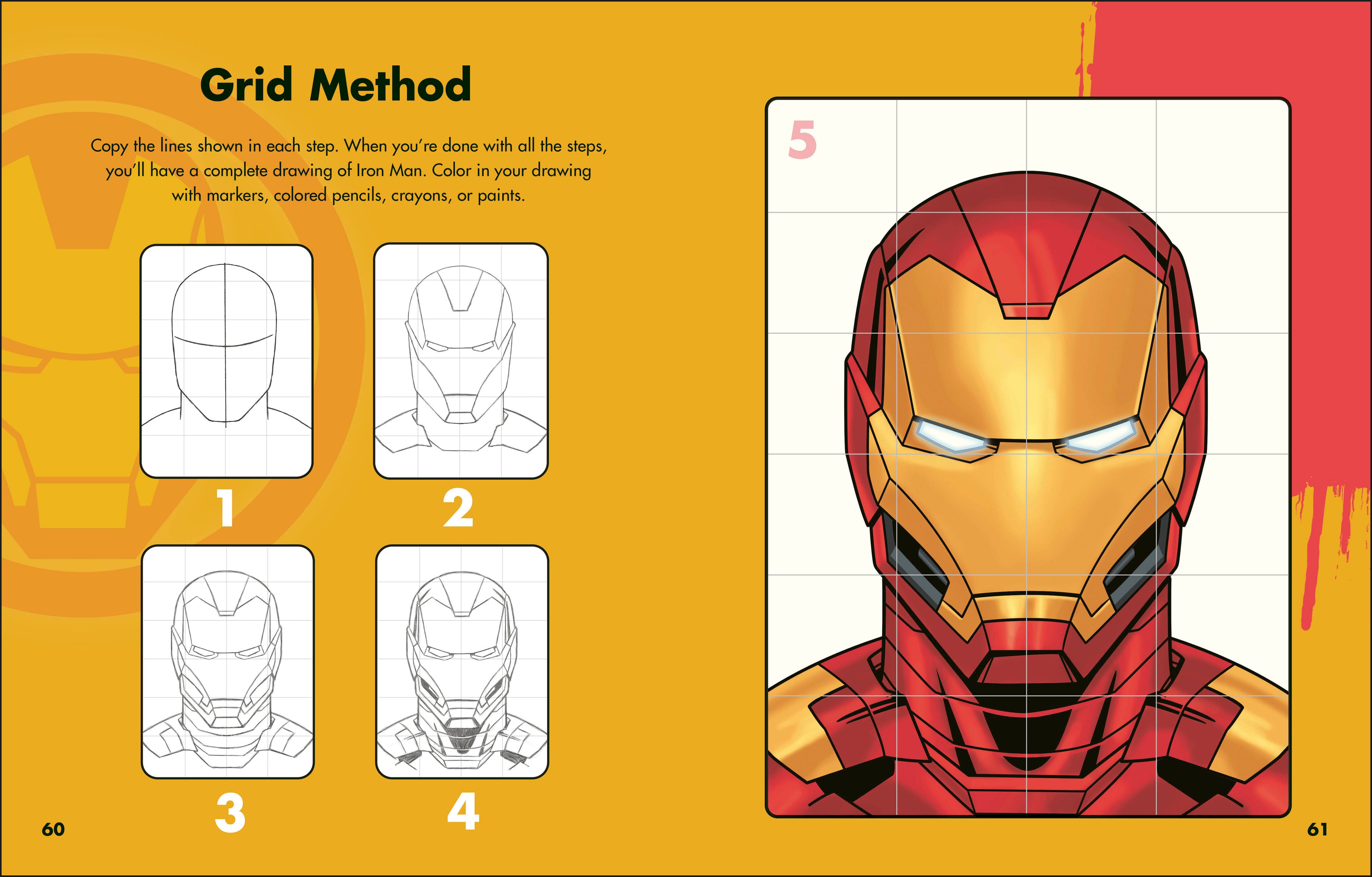 Marvel How to Draw Awesome Characters-Spread, Image, (PRHC, Design, Do, Not, Use)-1