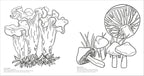 Fascinating Fungi Colouring Book-Spread, Image, (PRHC, Design, Do, Not, Use)-4