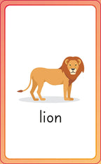 English for Everyone Junior First Words Animals Flash Cards-image