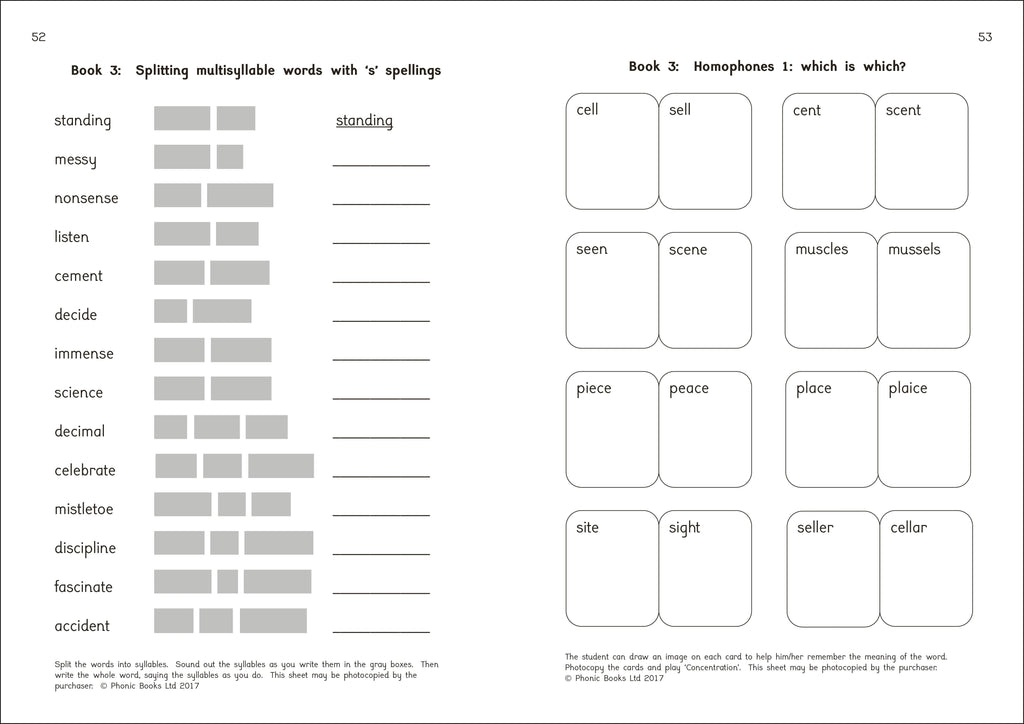 Phonic Books Talisman 2 Activities