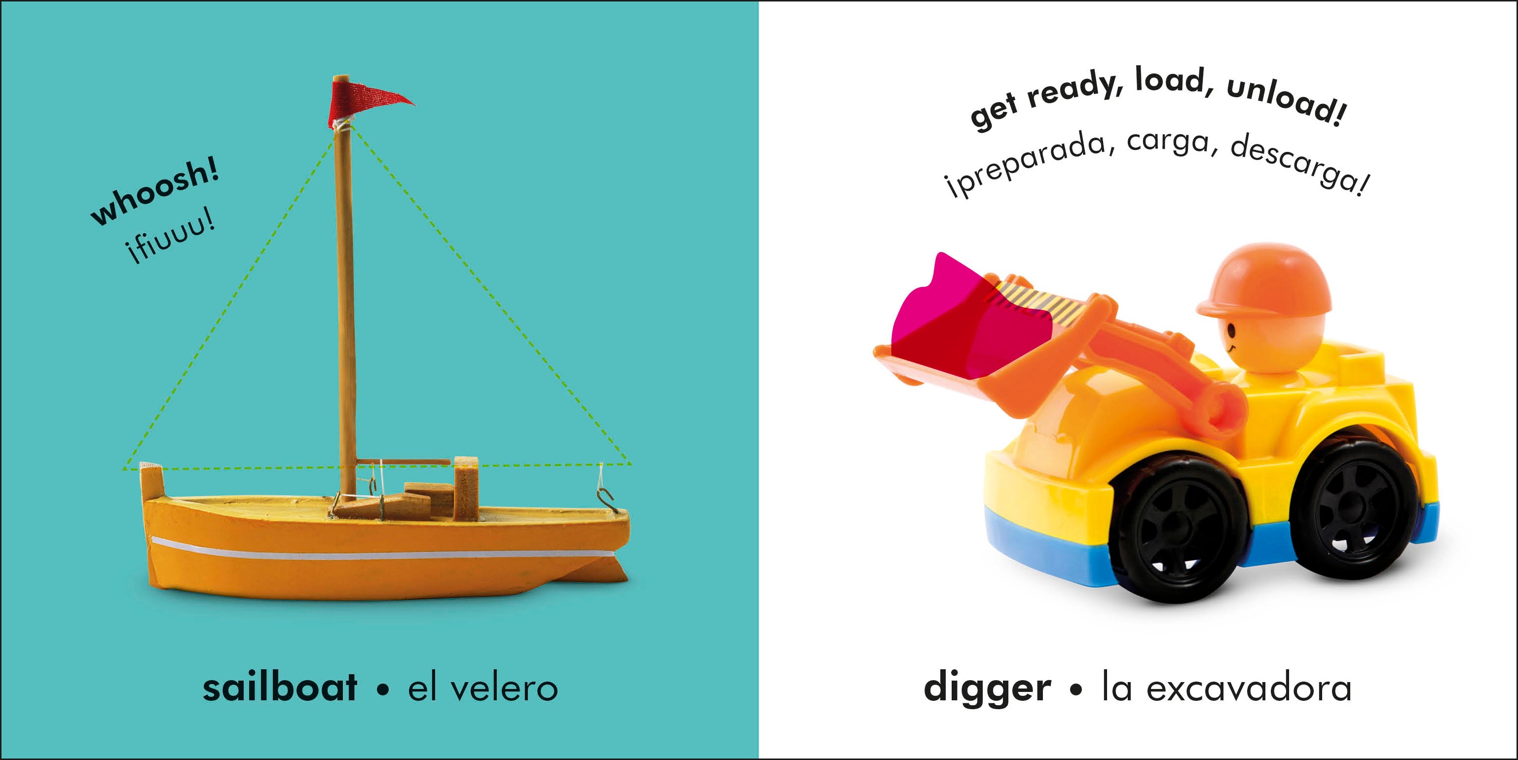 Bilingual Baby Touch and Feel Things That Go / Los transportes-Spread, Image, (PRHC, Design, Do, Not, Use)-1