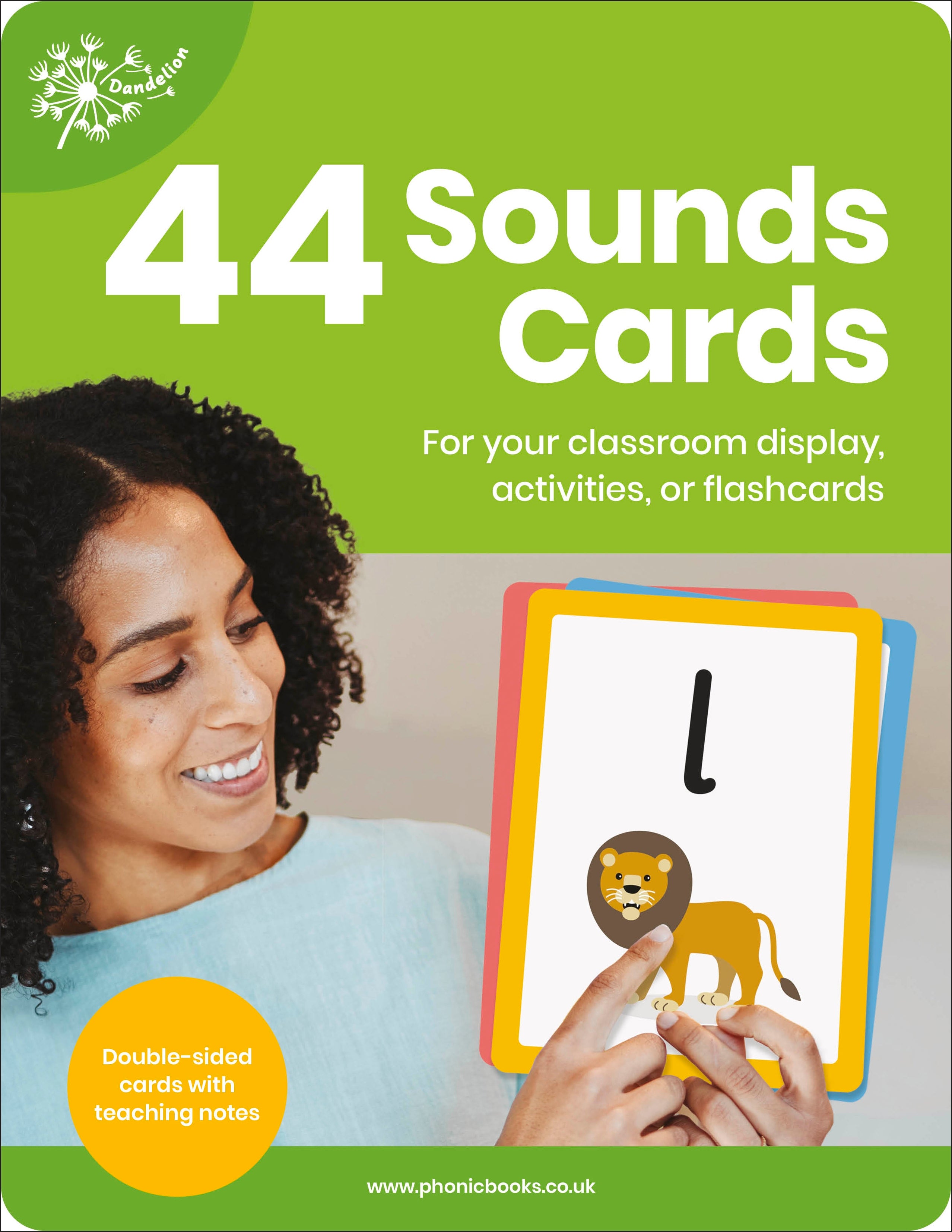 Phonic Books Dandelion 44 Sounds Cards-book cover