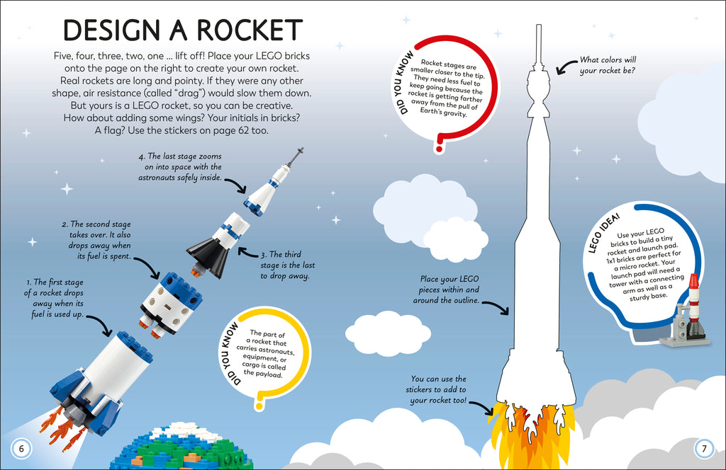 LEGO Ideas Activity Book Space-Spread, Image, (PRHC, Design, Do, Not, Use)-2