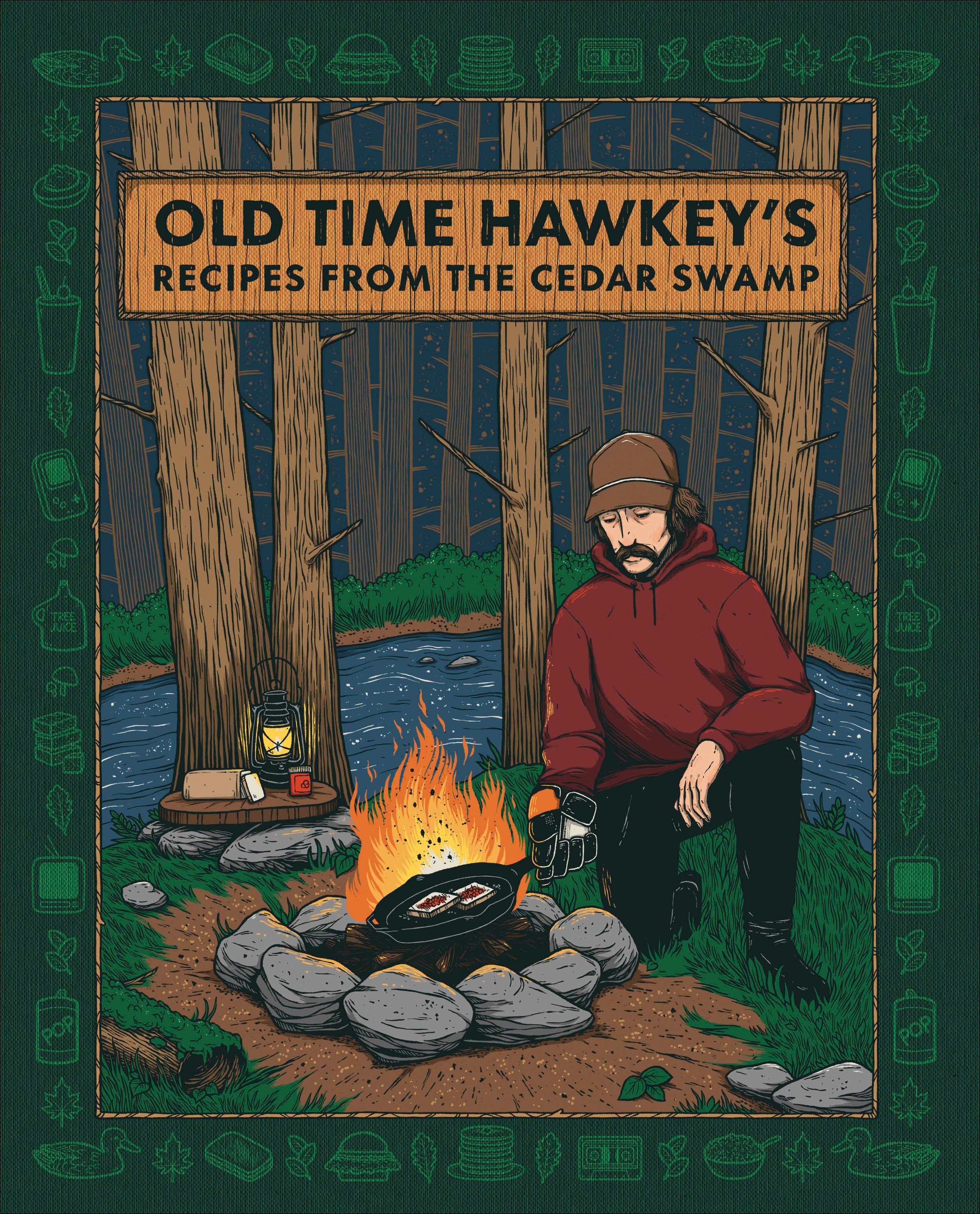 Old Time Hawkey's Recipes from the Cedar Swamp-book cover