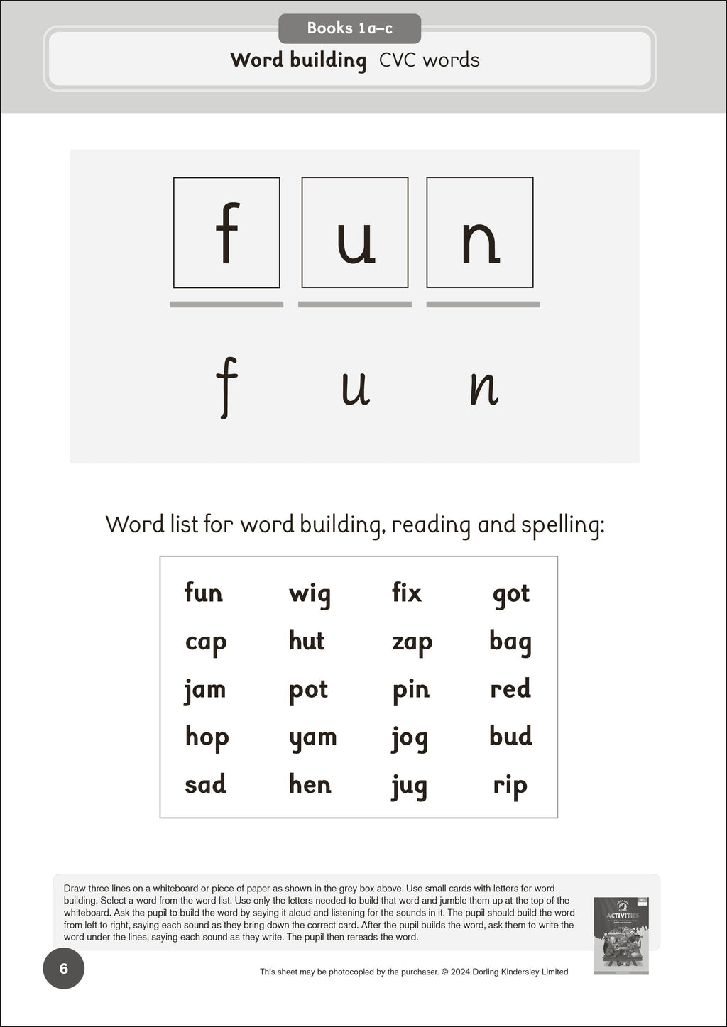 Phonic Books Moon Dogs Extras Set 2 Activities