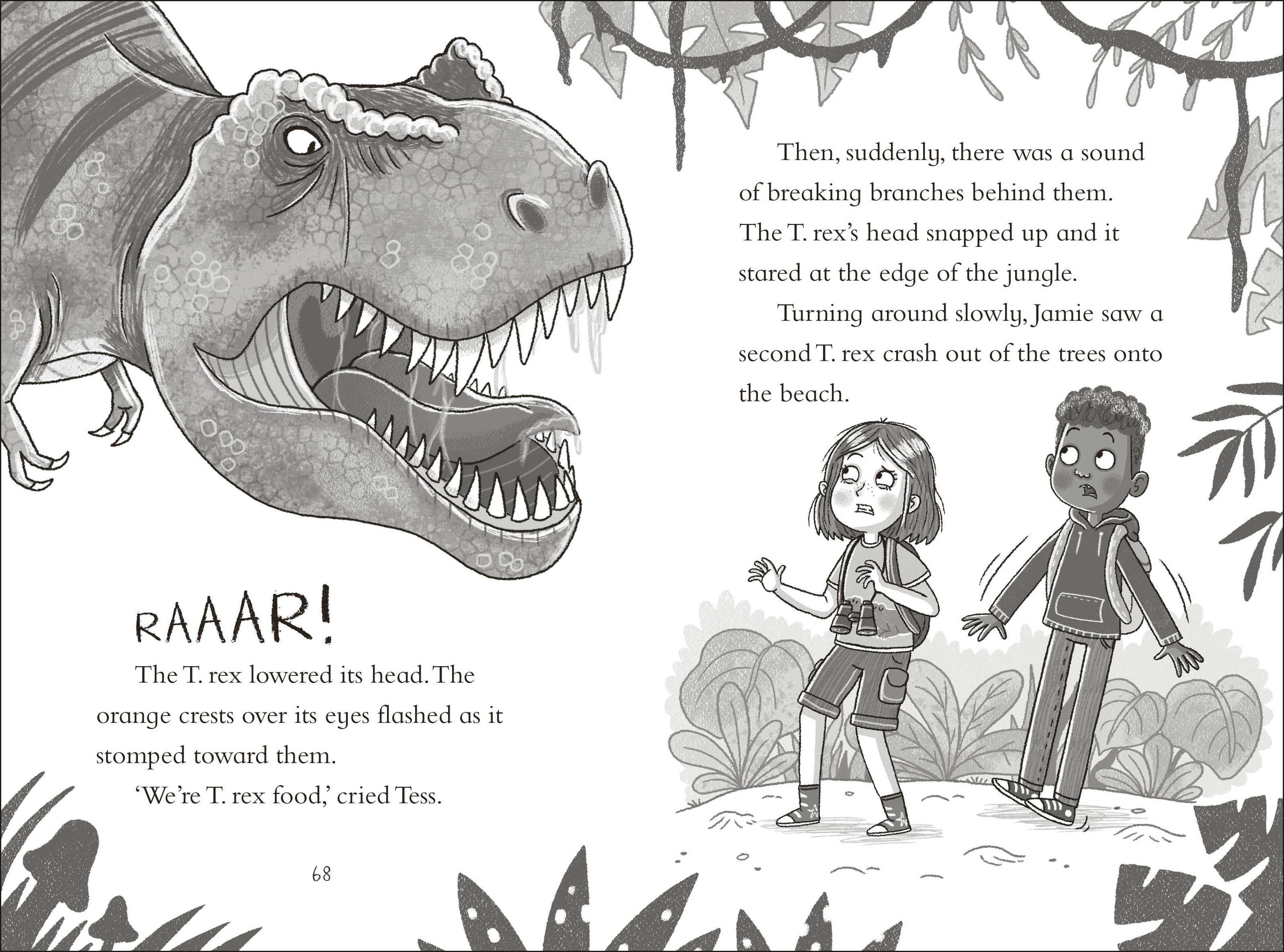 Dinosaur Club: The T. Rex Attack-Spread, Image, (PRHC, Design, Do, Not, Use)-2
