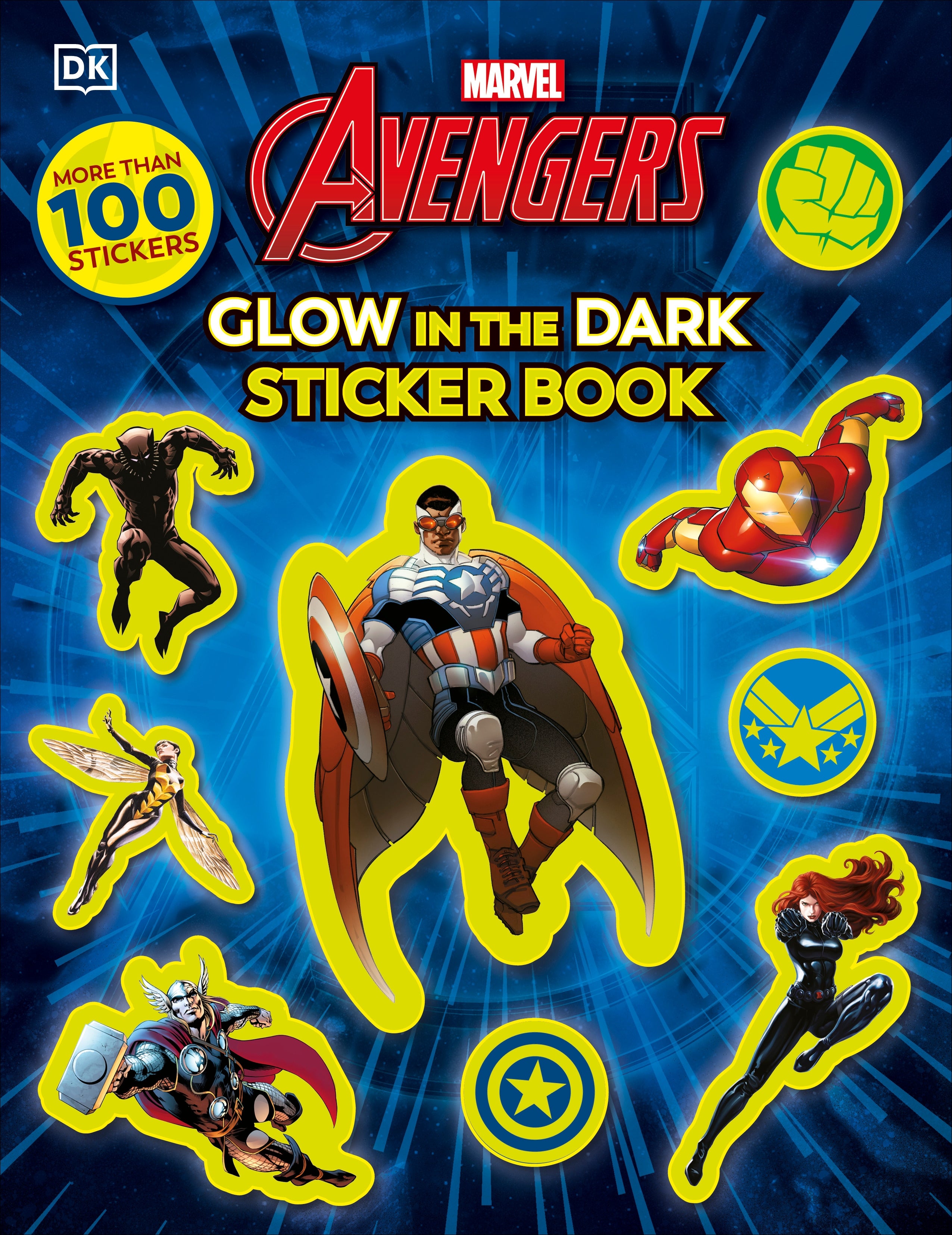 Marvel Avengers Glow in the Dark Sticker Book jacket image