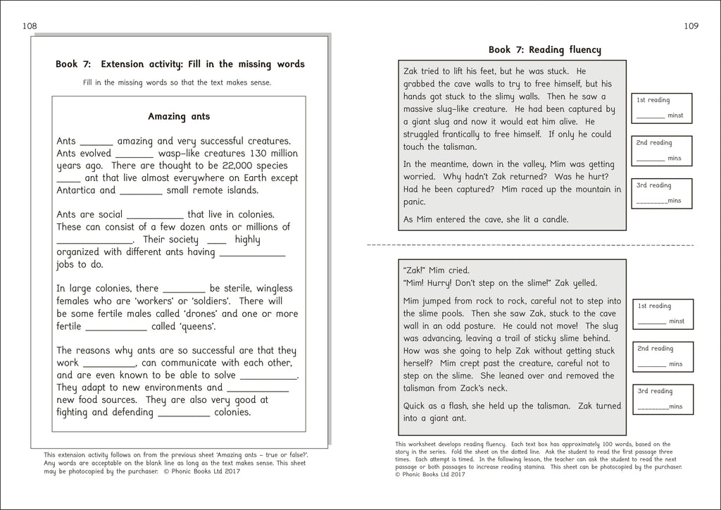Phonic Books Talisman 2 Activities