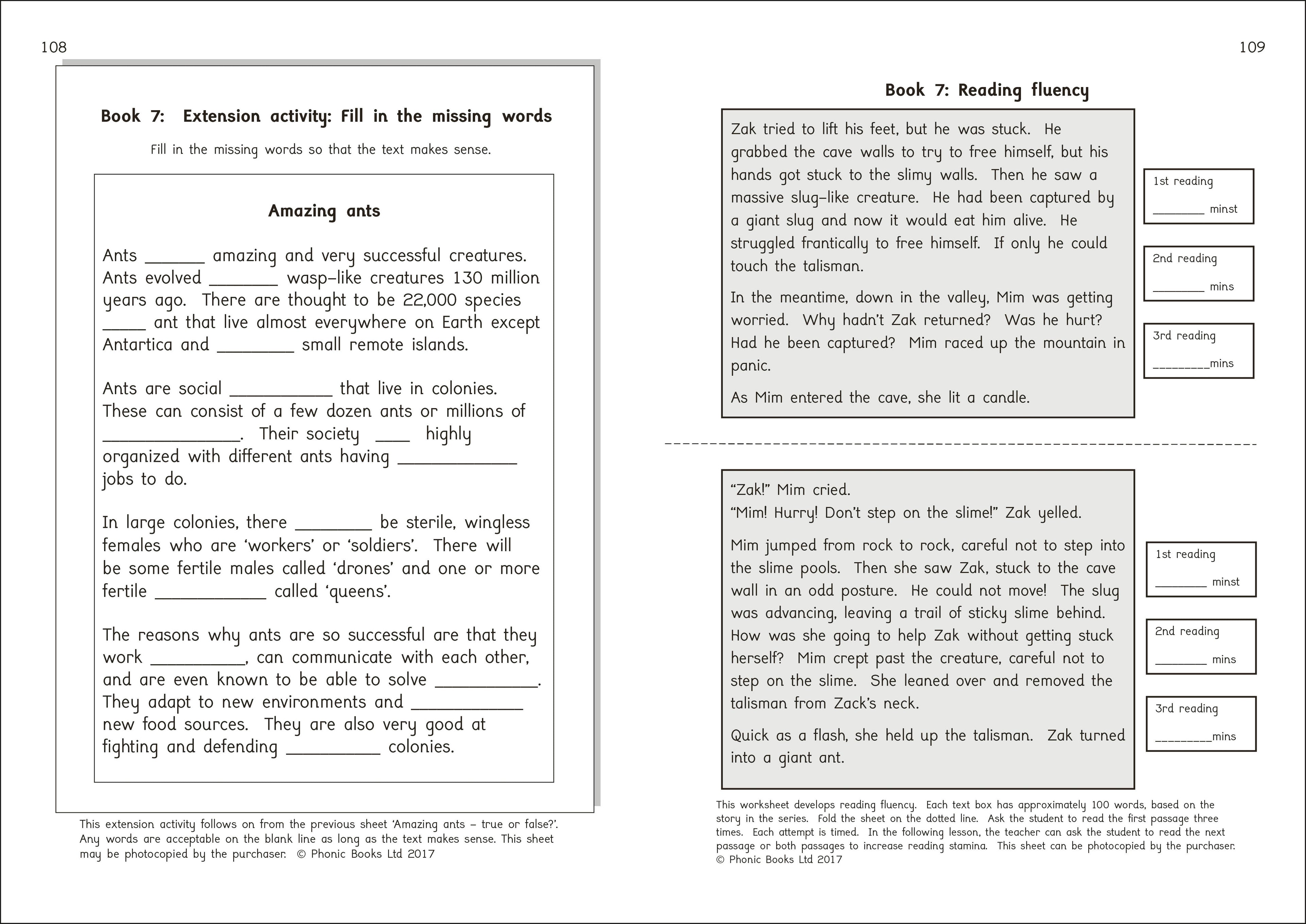 Phonic Books Talisman 2 Activities