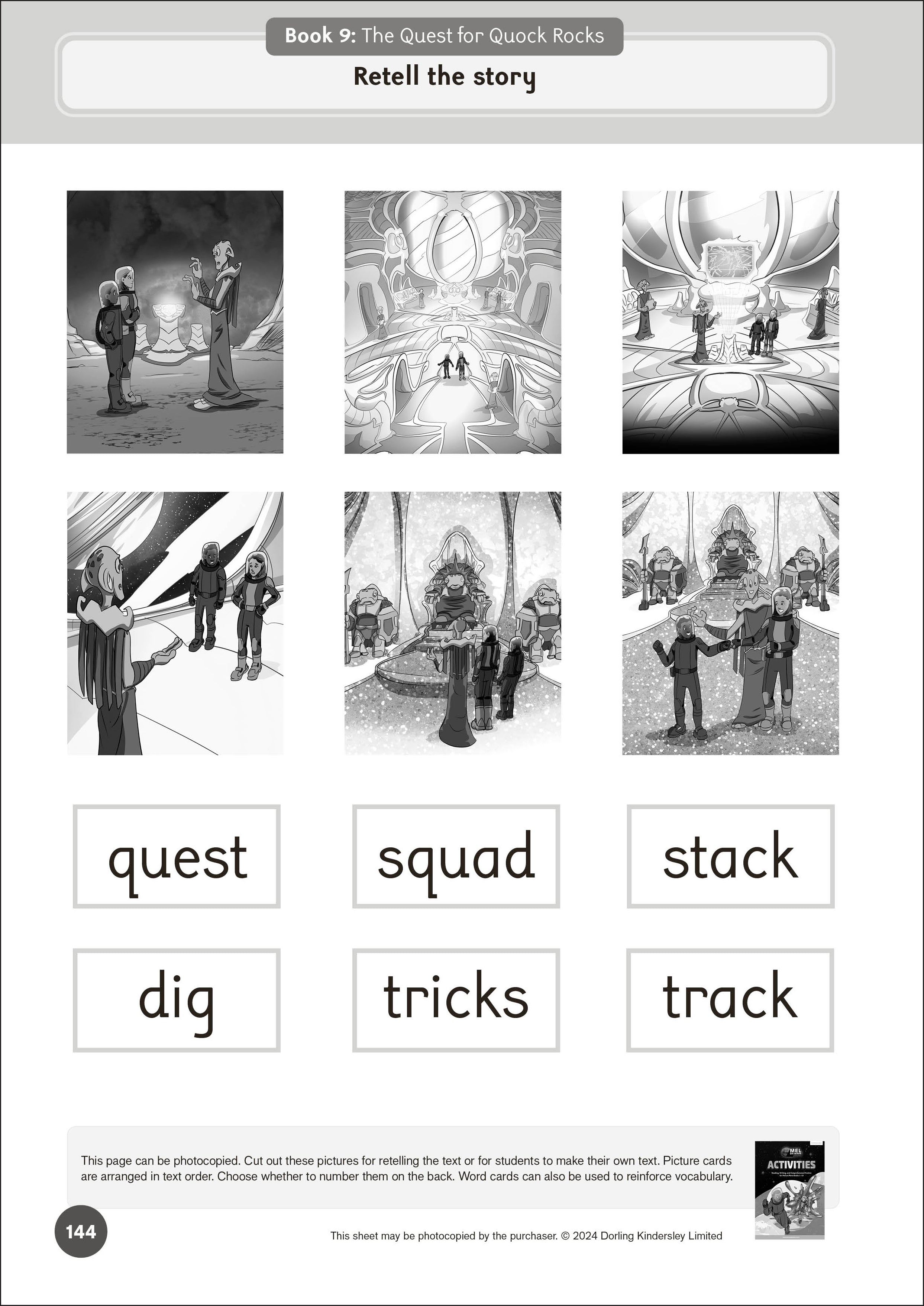 Phonic Books Mel on Mars Activities-Spread, Image, (PRHC, Design, Do, Not, Use)-5