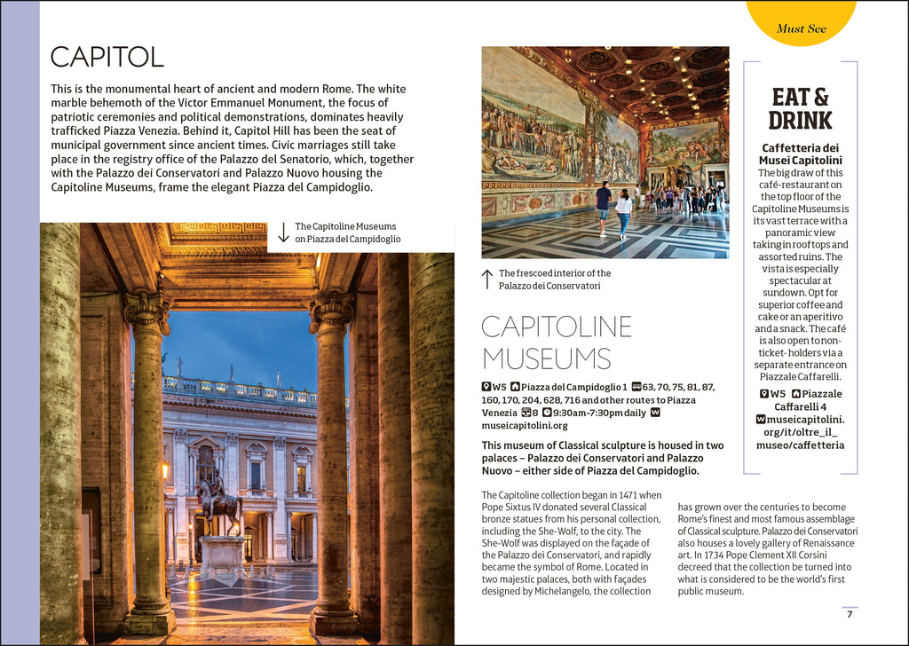 DK Rome Mini Map and Guide