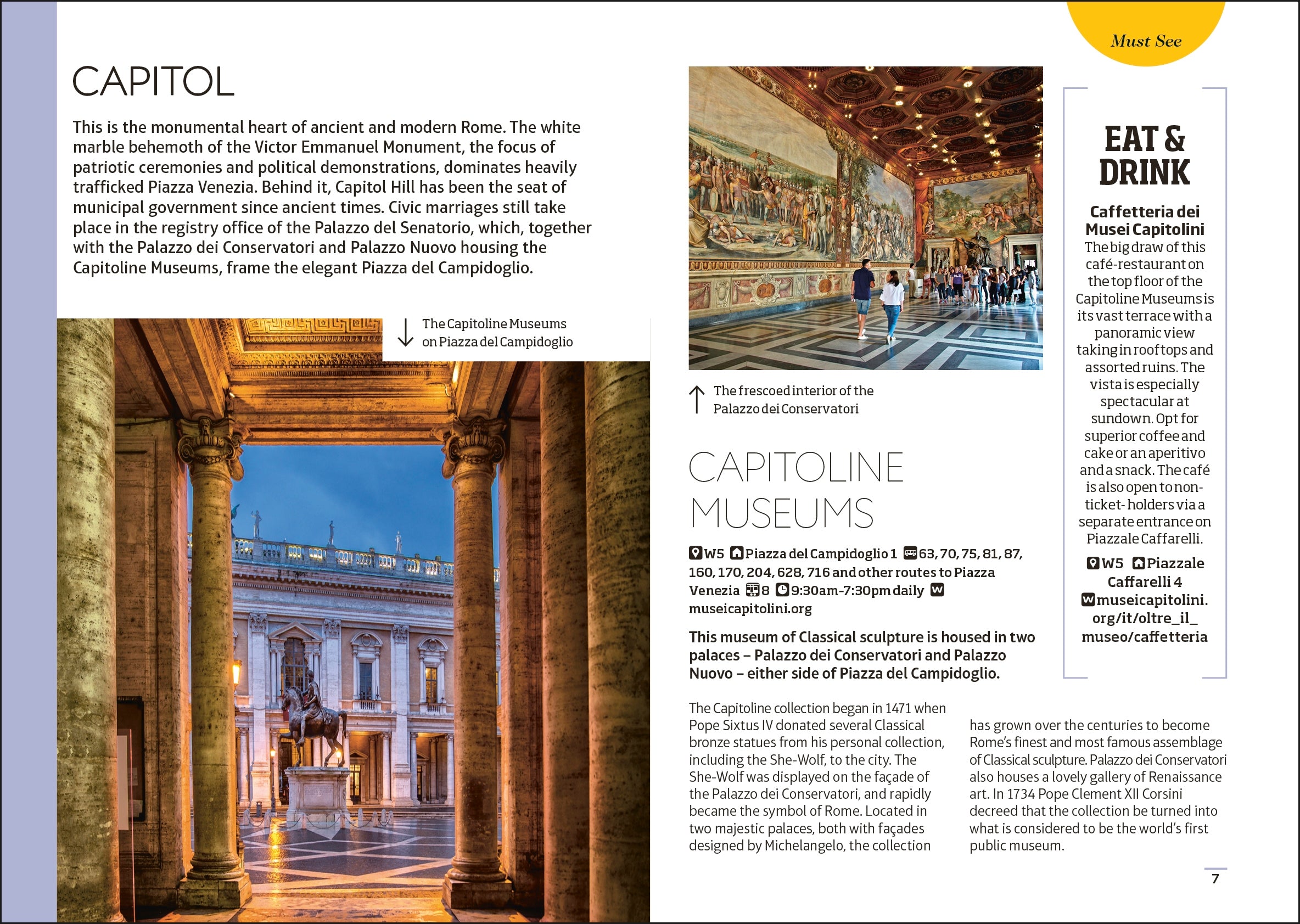 DK Rome Mini Map and Guide